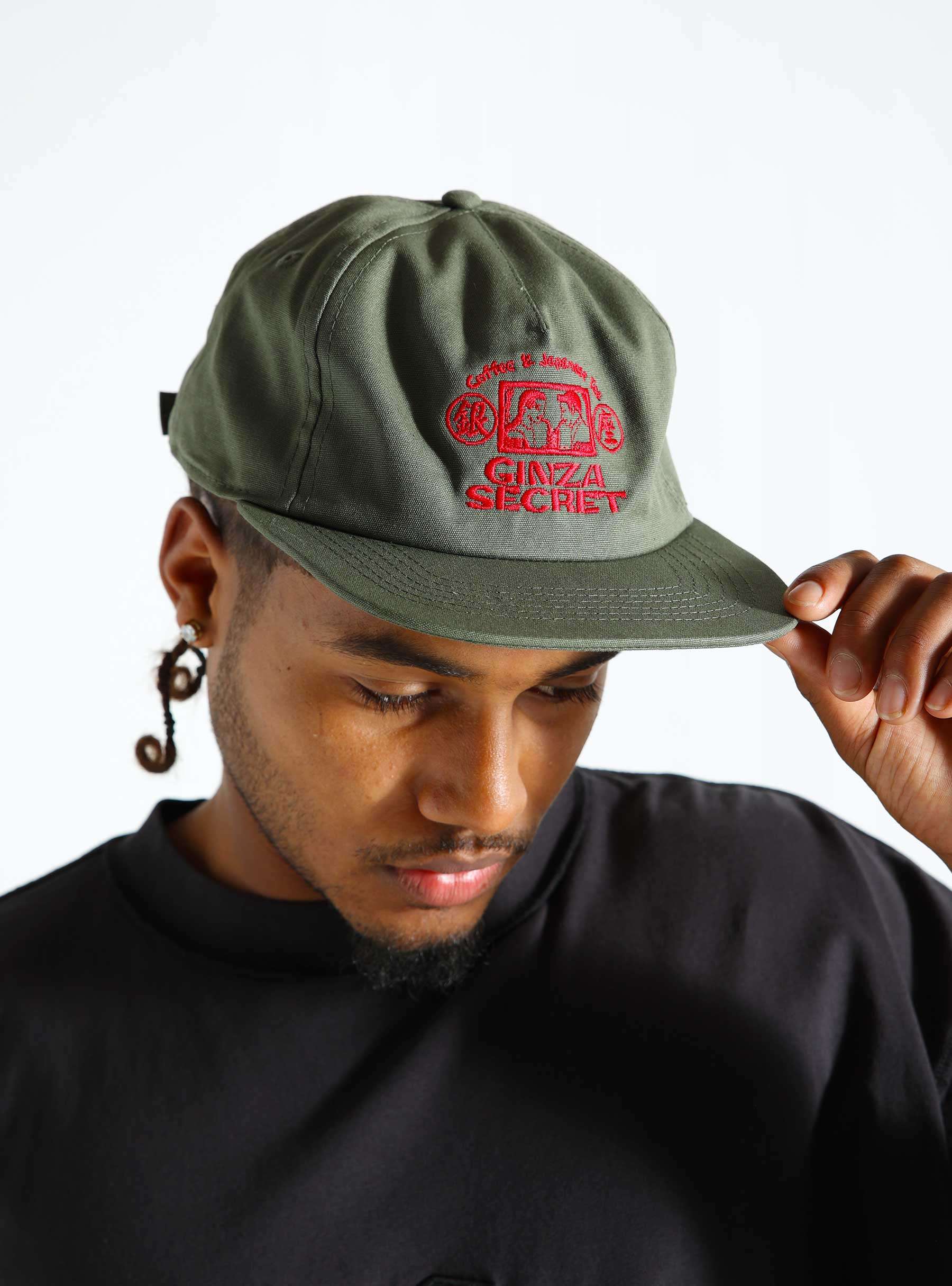 Ginza Secret 5 Panels Cap Green Olive I034108-72100