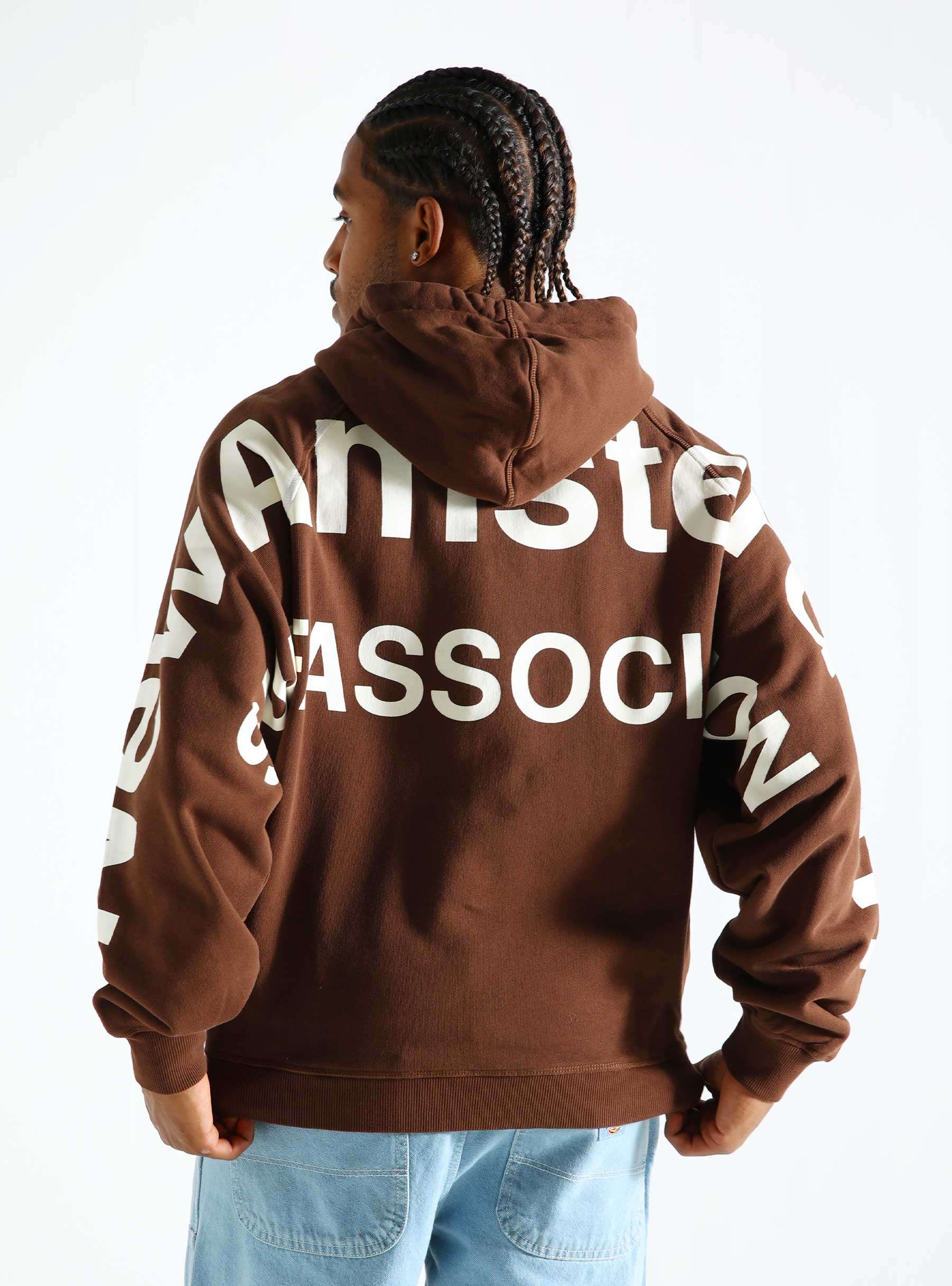 Logo Line Hoodie Brown 2402167001