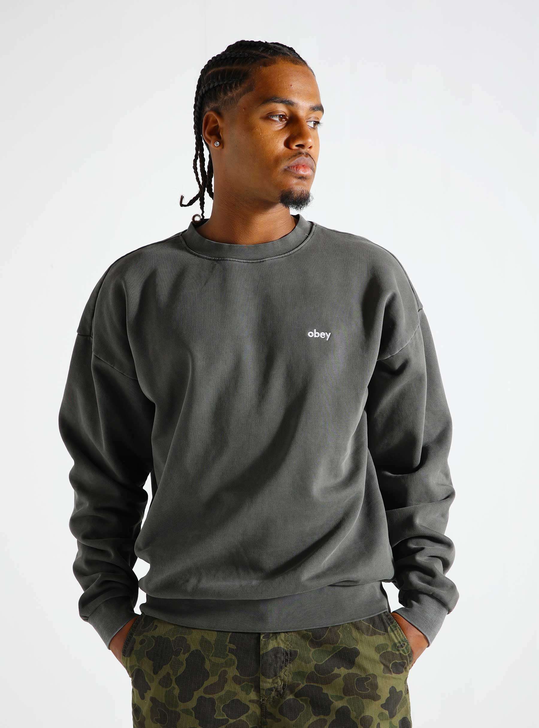 Lowercase Pigment Crewneck Digital Black 112480138-DIB