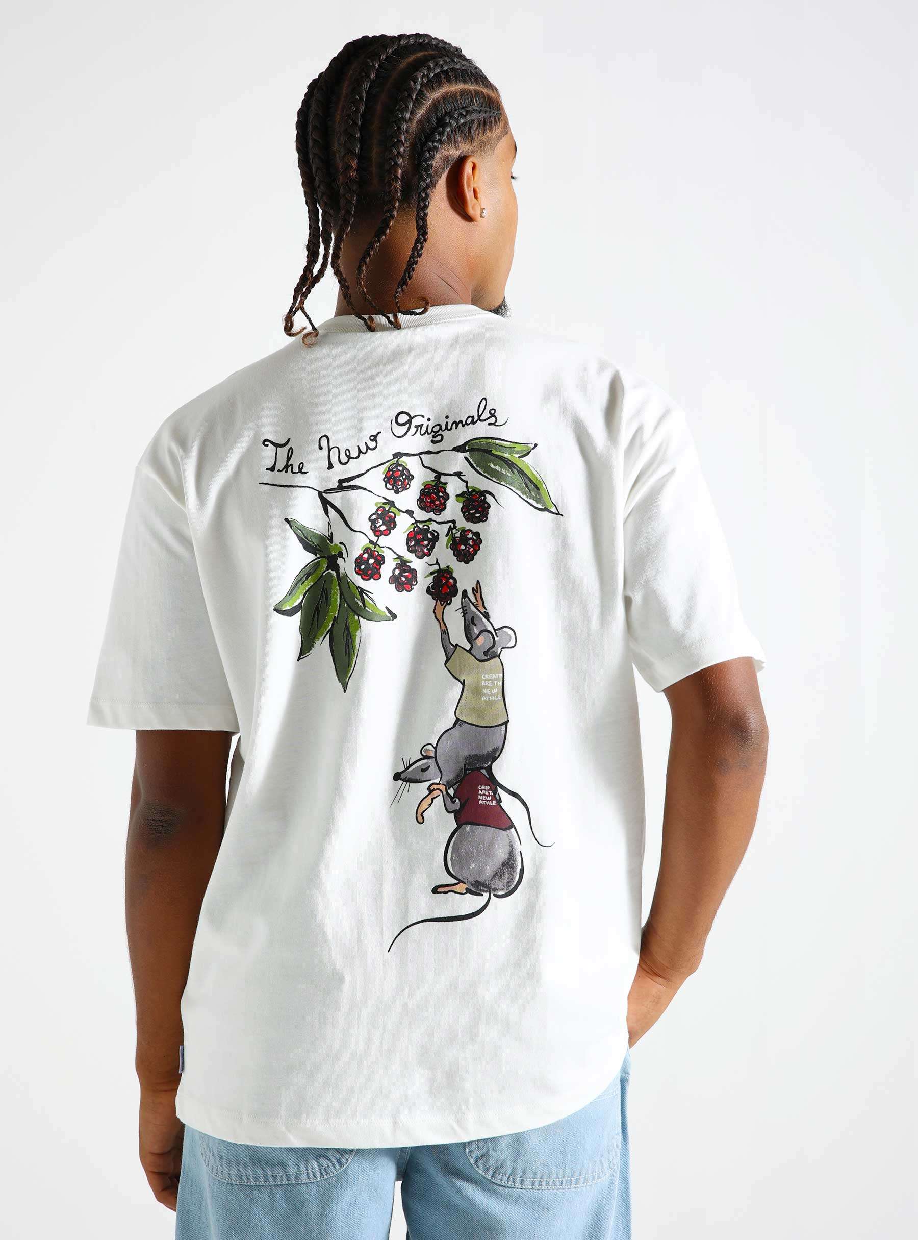 9 Berries T-shirt White Alyssum 1009BTFW24.001