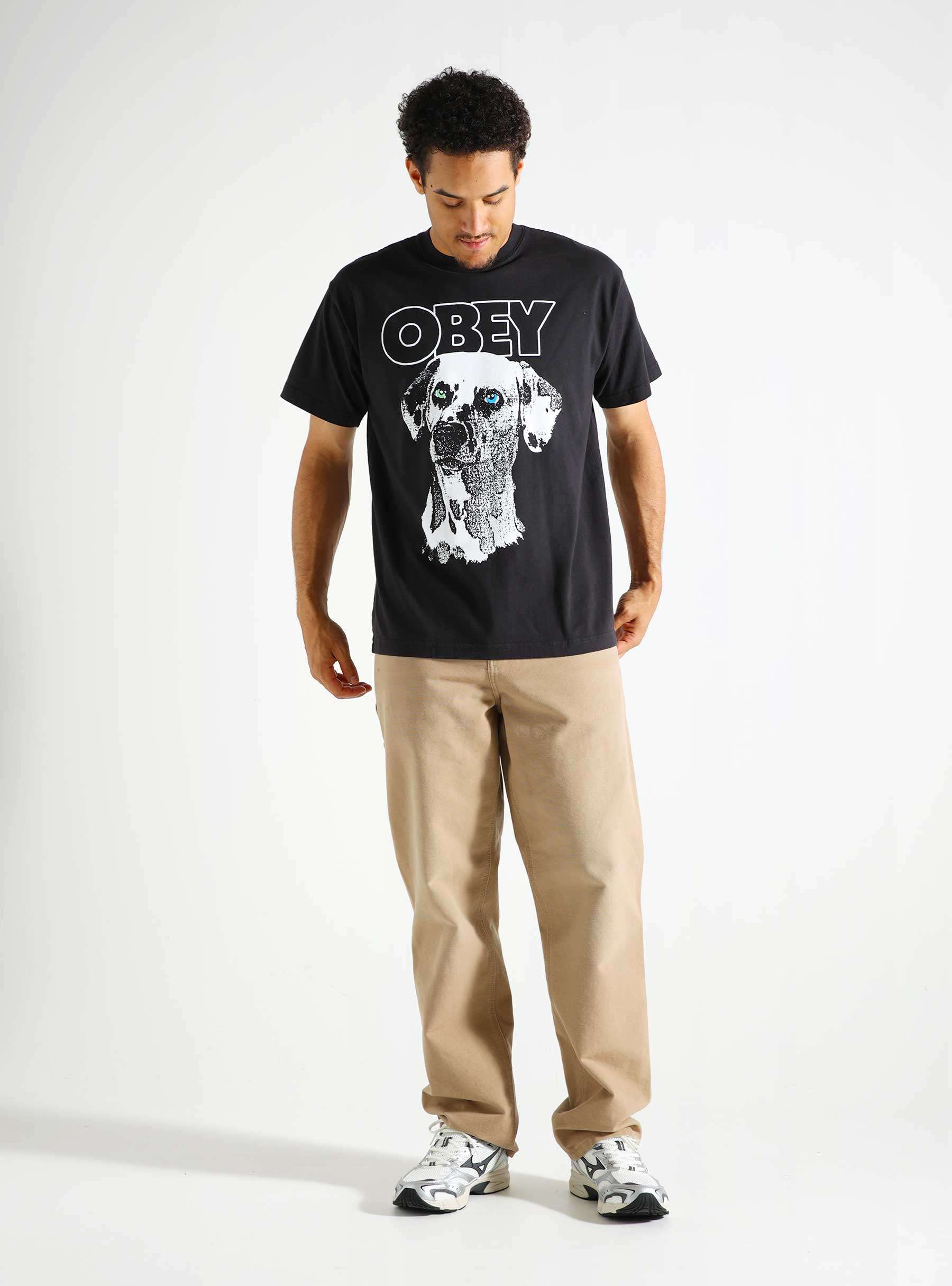 Obey Dalmation T-shirt Vintage Black 166913923-VBL