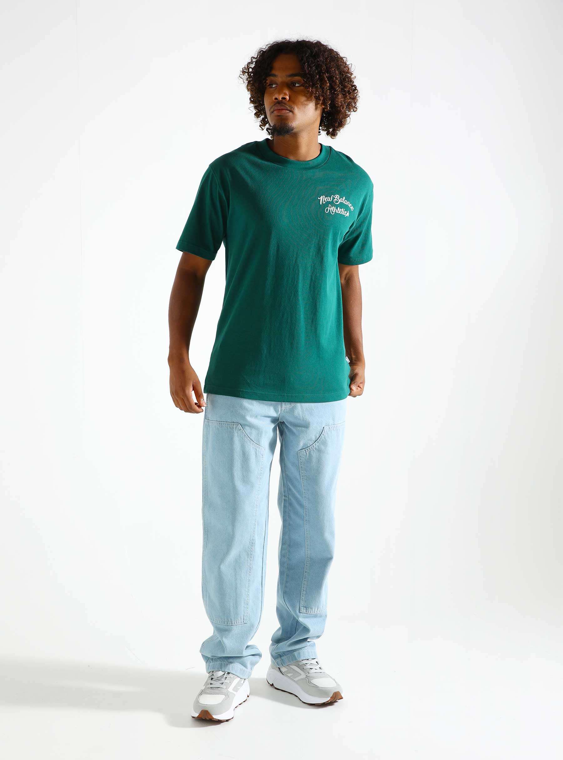 Athletics Relaxed League T-Shirt Marsh Green MT43556