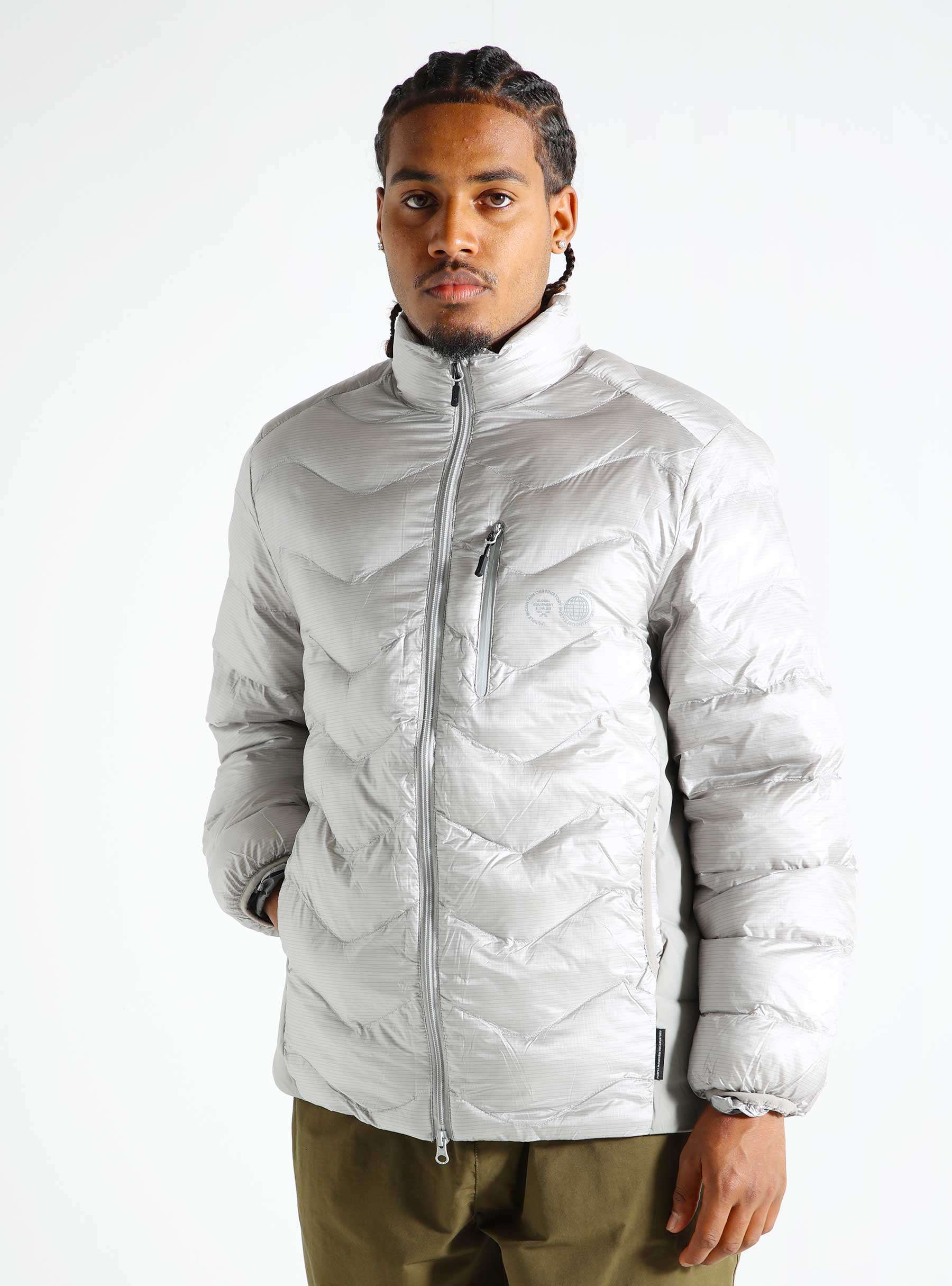 Waves Light Puffer Grey PMO0060