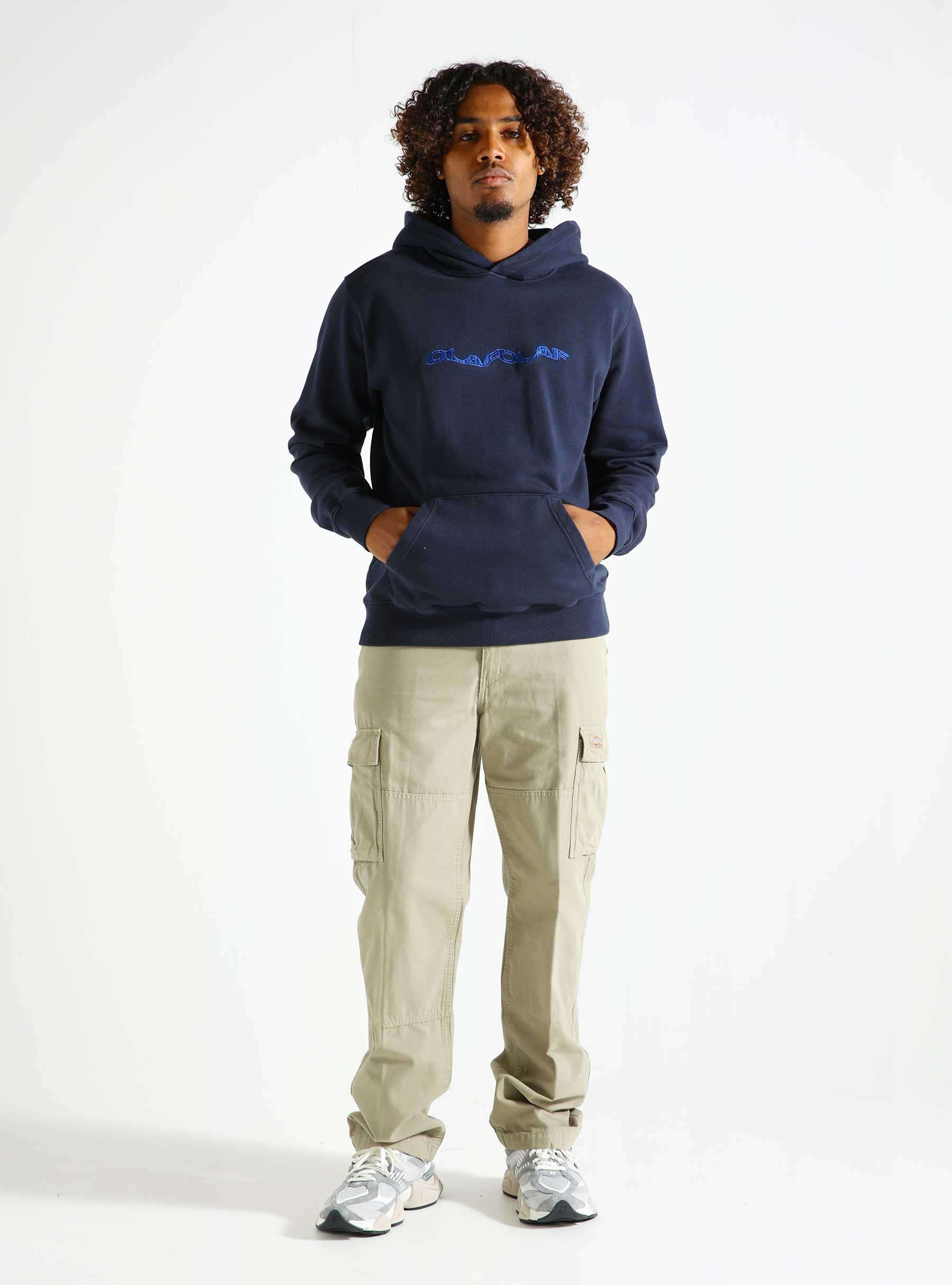 Wavy Drift Hoodie Navy M180209