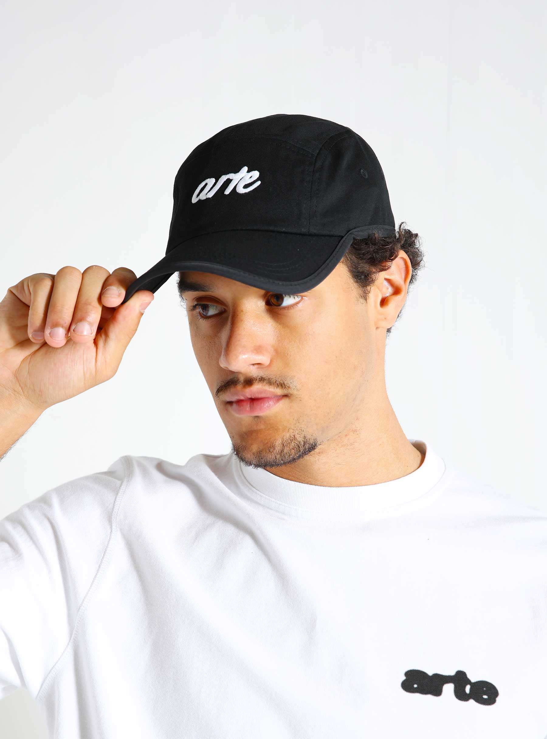 5-Panel Embroidery Cap Black AW24-225AC