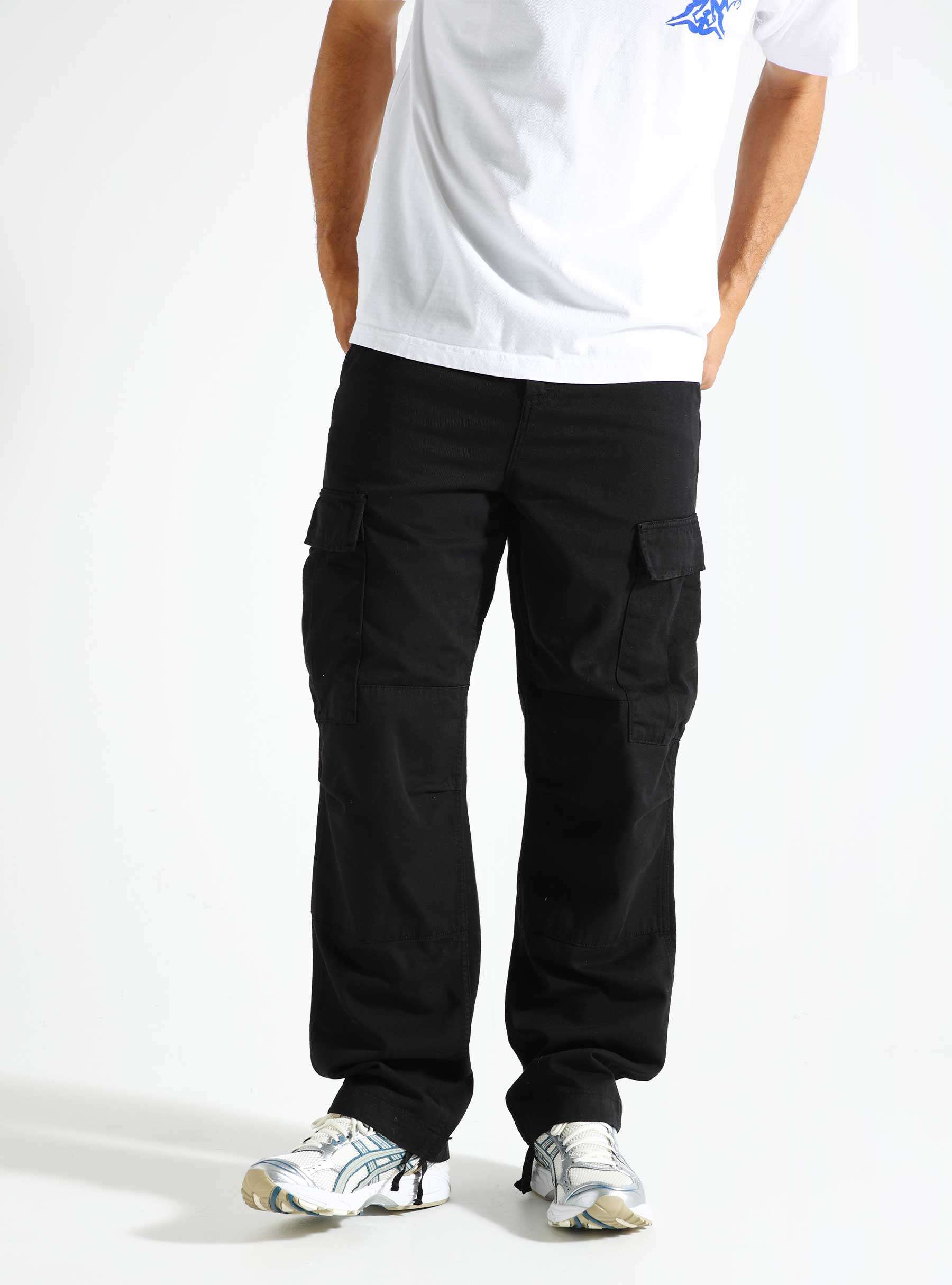 Regular Cargo Pant Black Garment Dyed I030475-89GD