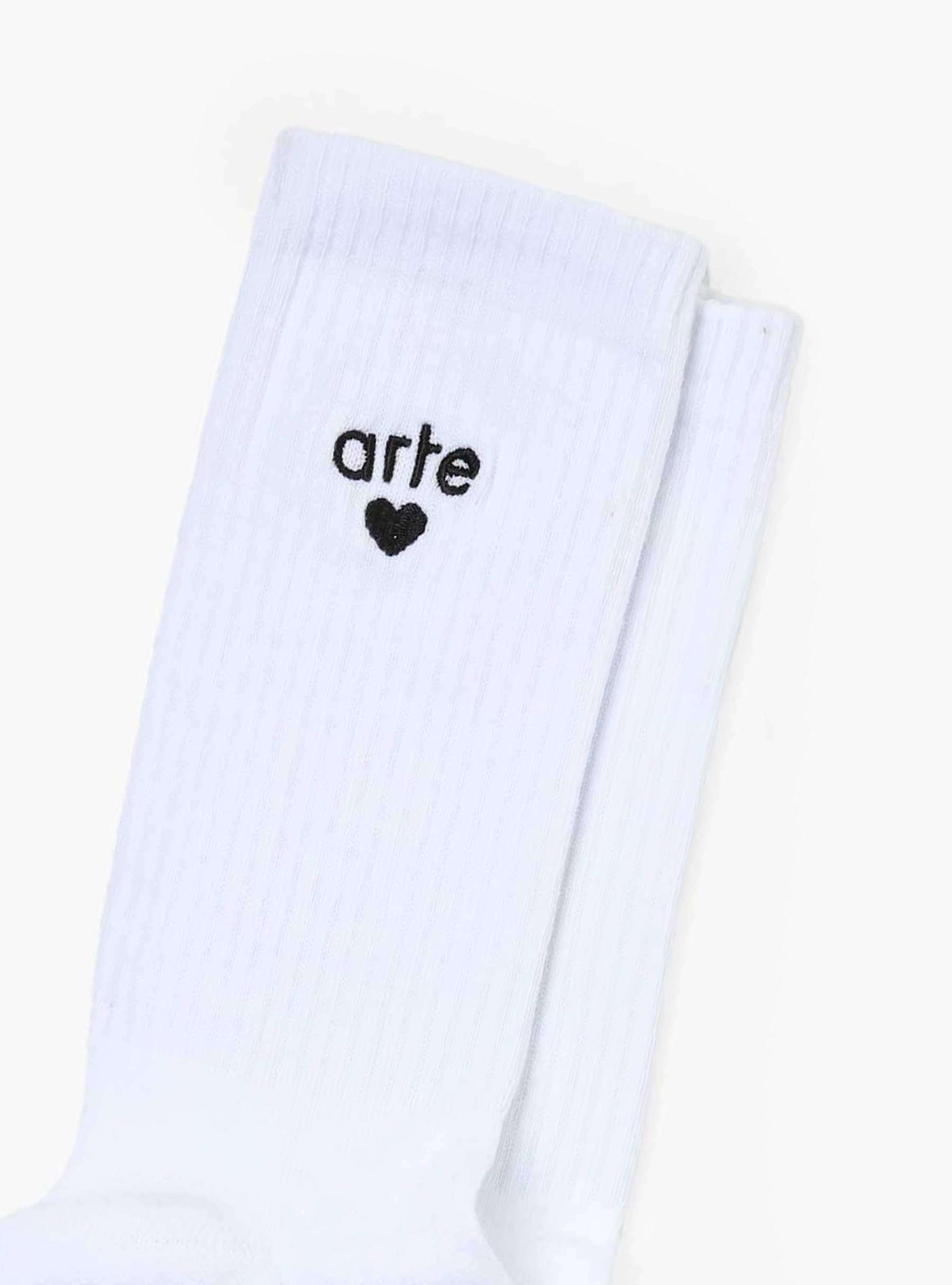 Basic Arte Heart Socks White AW24-238SK