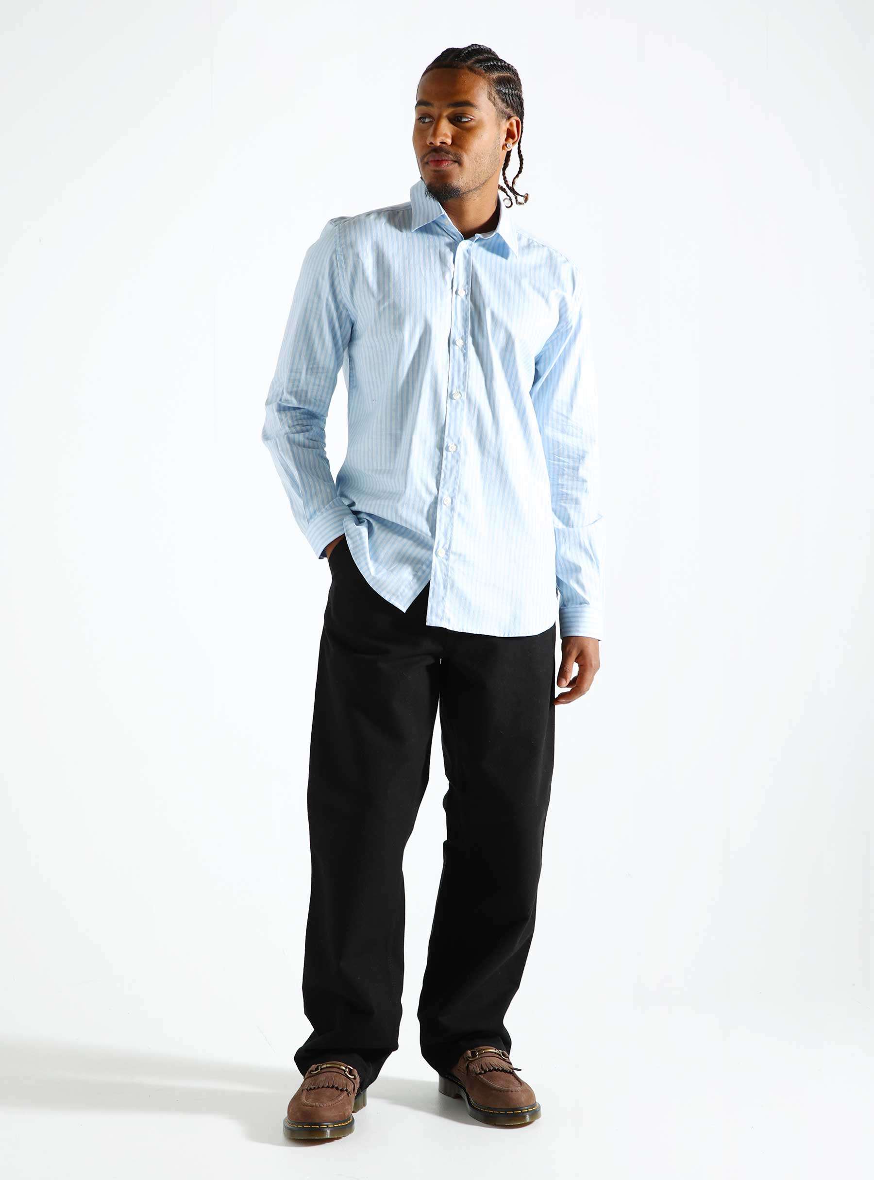 Babylon Shirt 3497 Blue Stripe