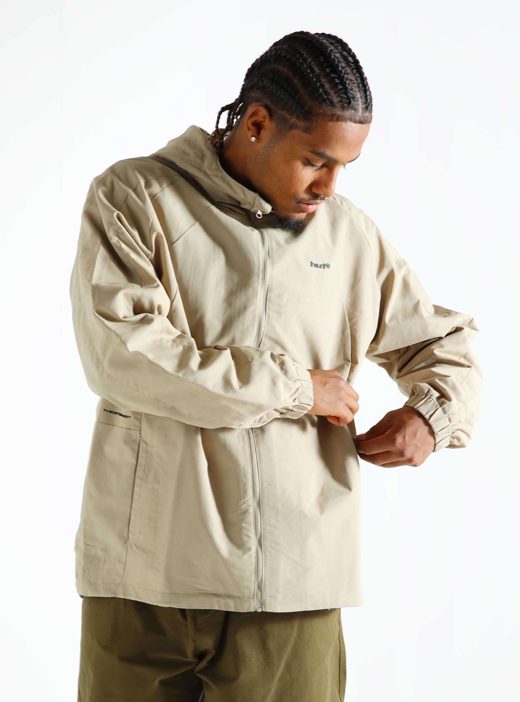 HUF Set Shell Jacket Beige JK00389