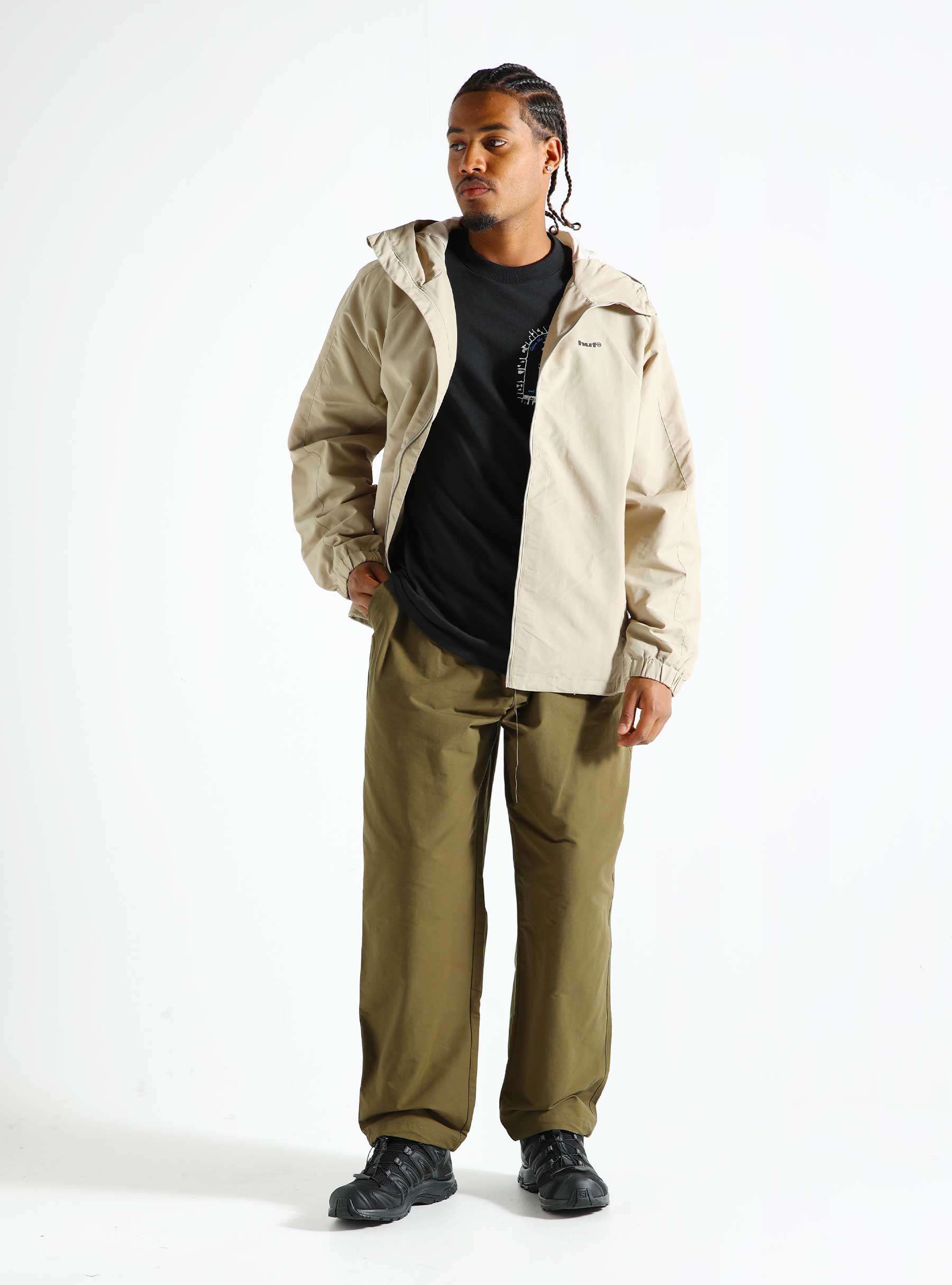 HUF Set Shell Jacket Beige JK00389