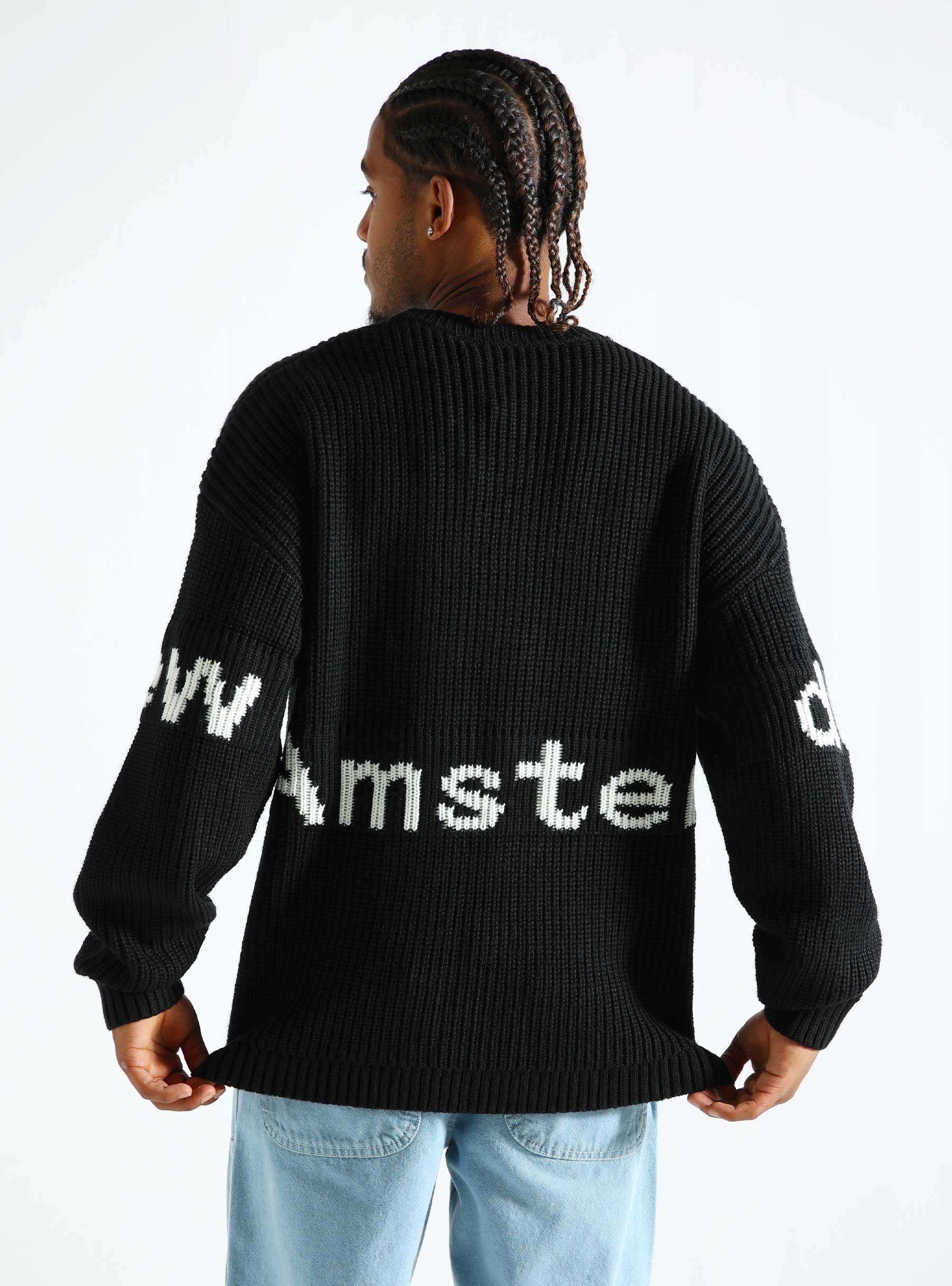 Name Crewneck Knit Black 2402064002