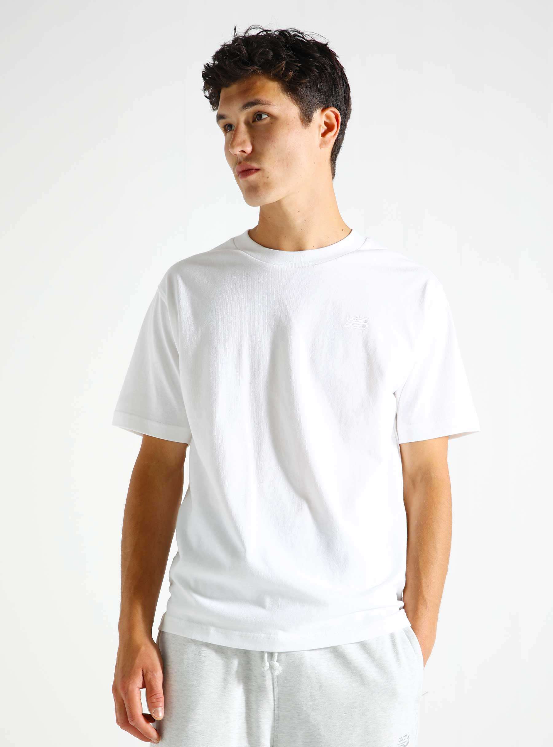 Athletics Cotton T-Shirt White MT41533