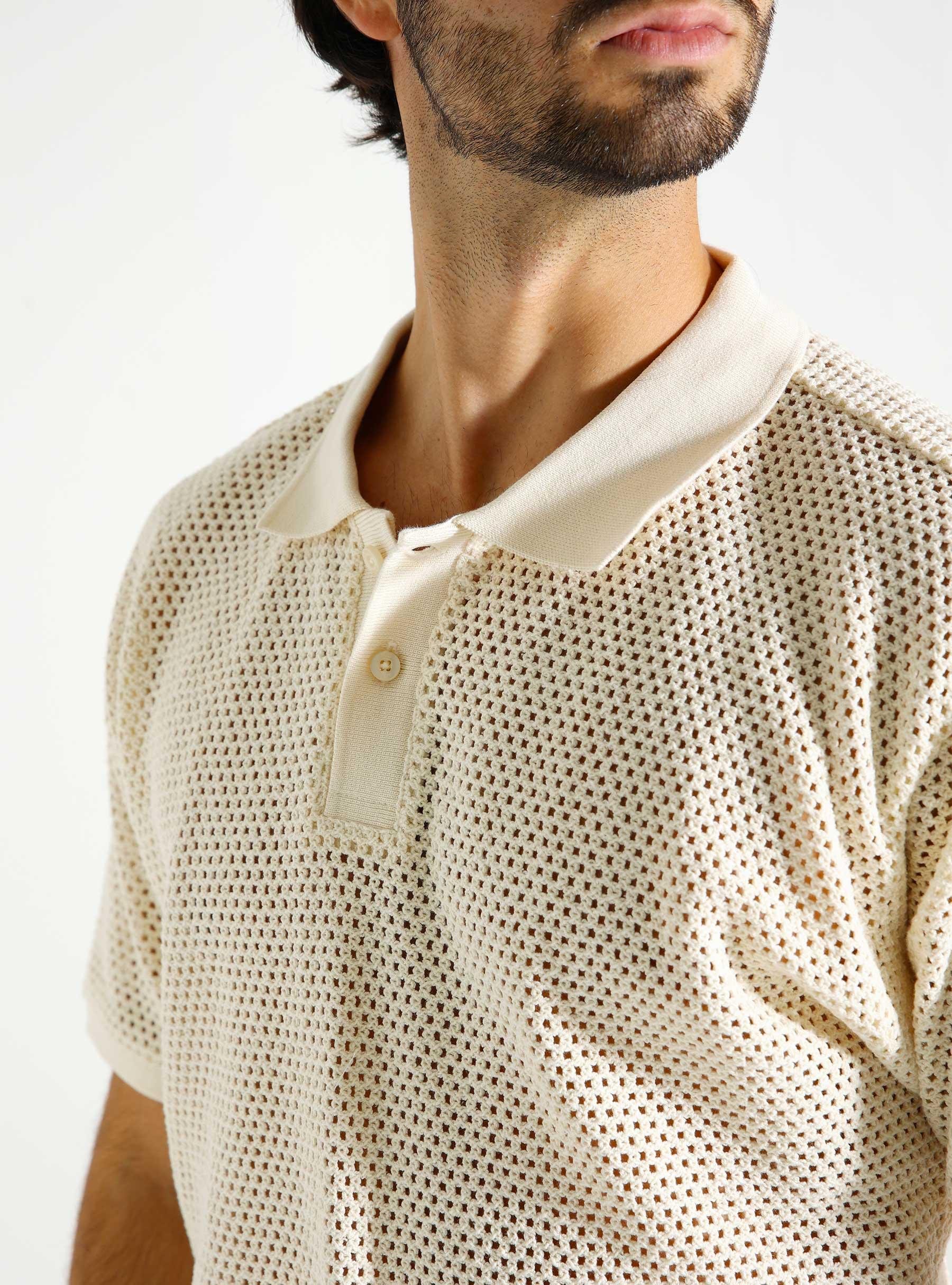 Duke Mesh Polo Unbleached 131090088-UBL