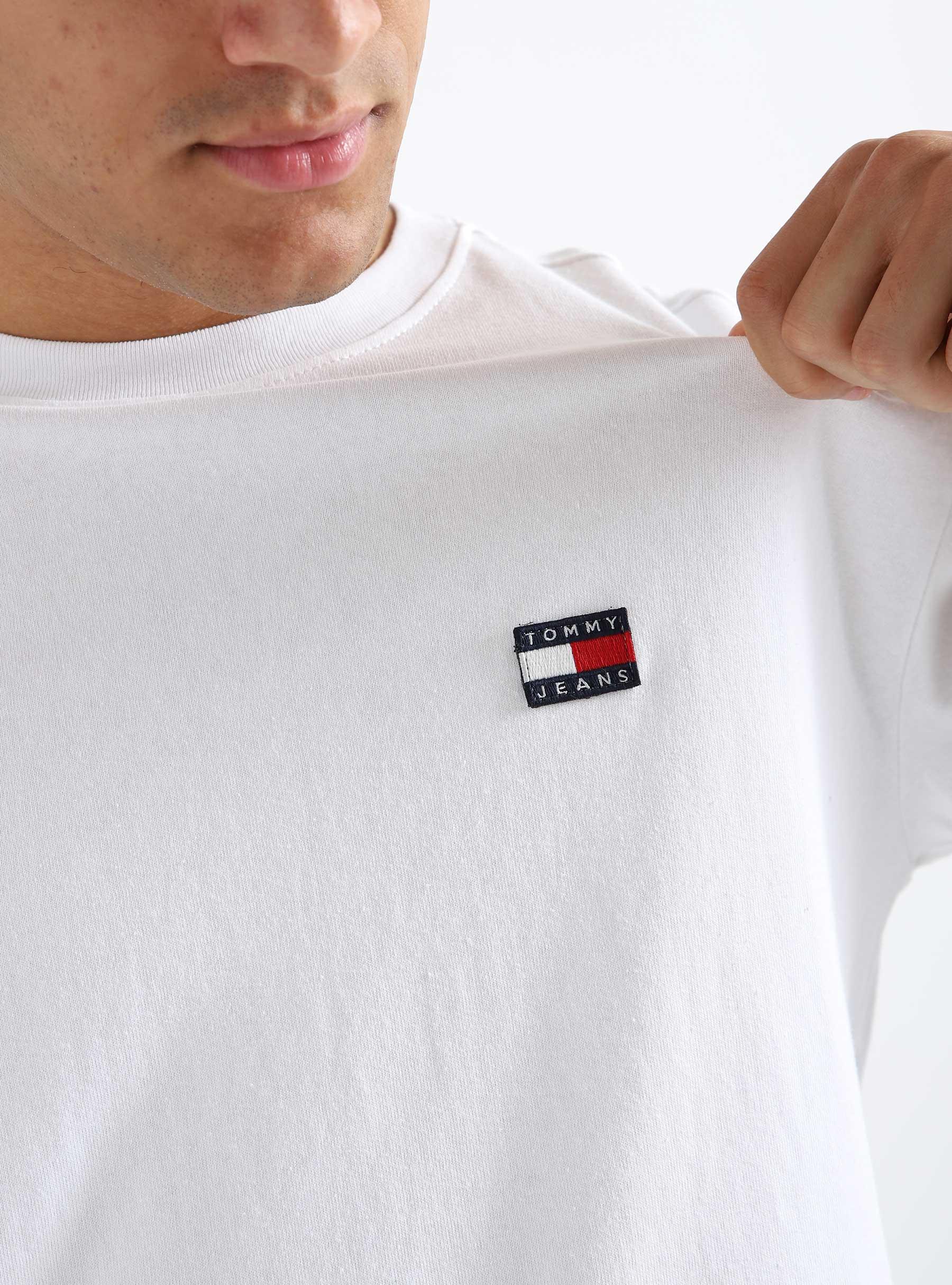 Tommy Jeans TJM T-shirt White Freshcotton Badge - Tommy XS Classic
