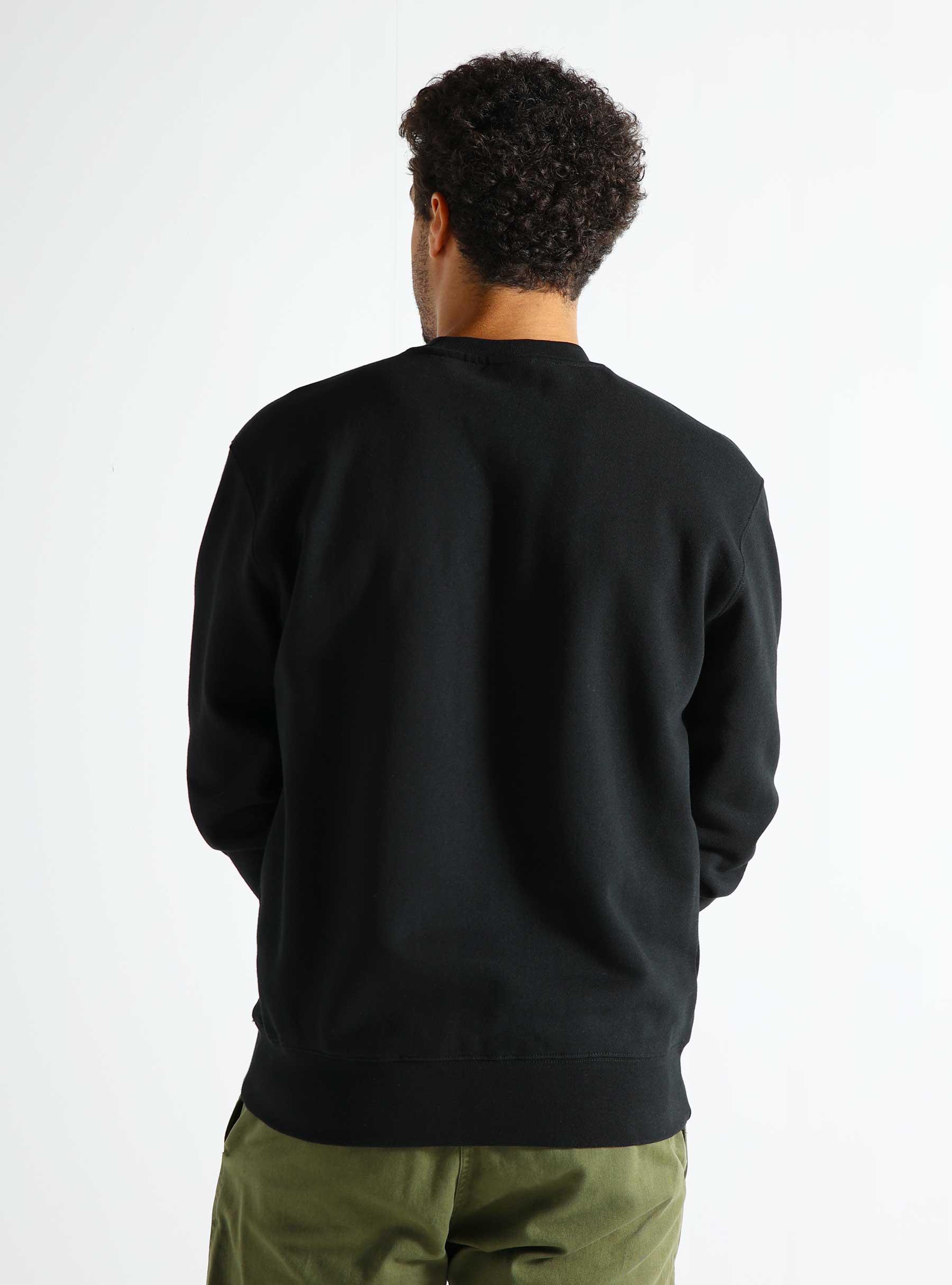 HUF Set Triple Triangle Crewneck Black PF00650