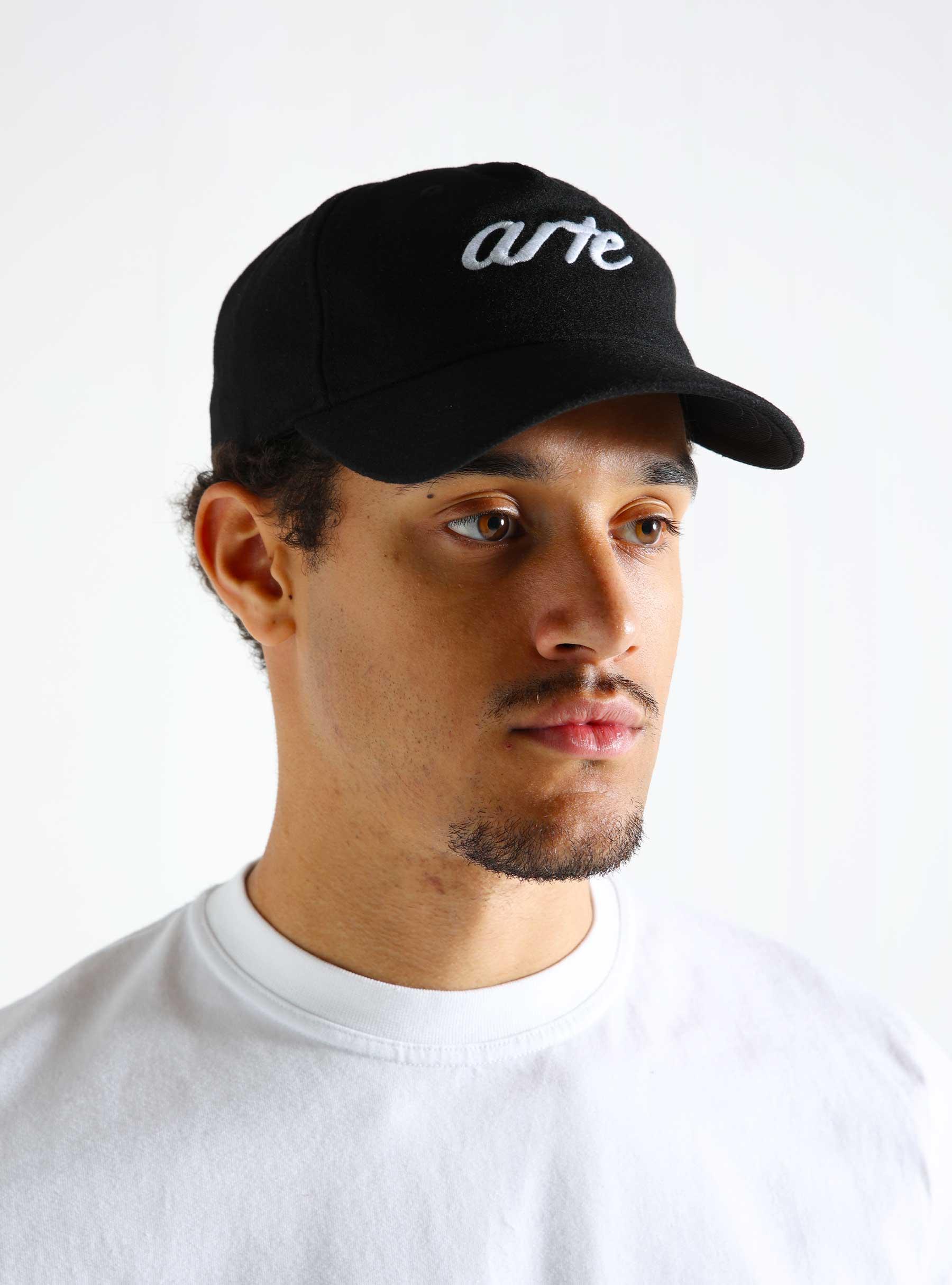 Front Logo Embroidery Cap Black AW24-224AC.1