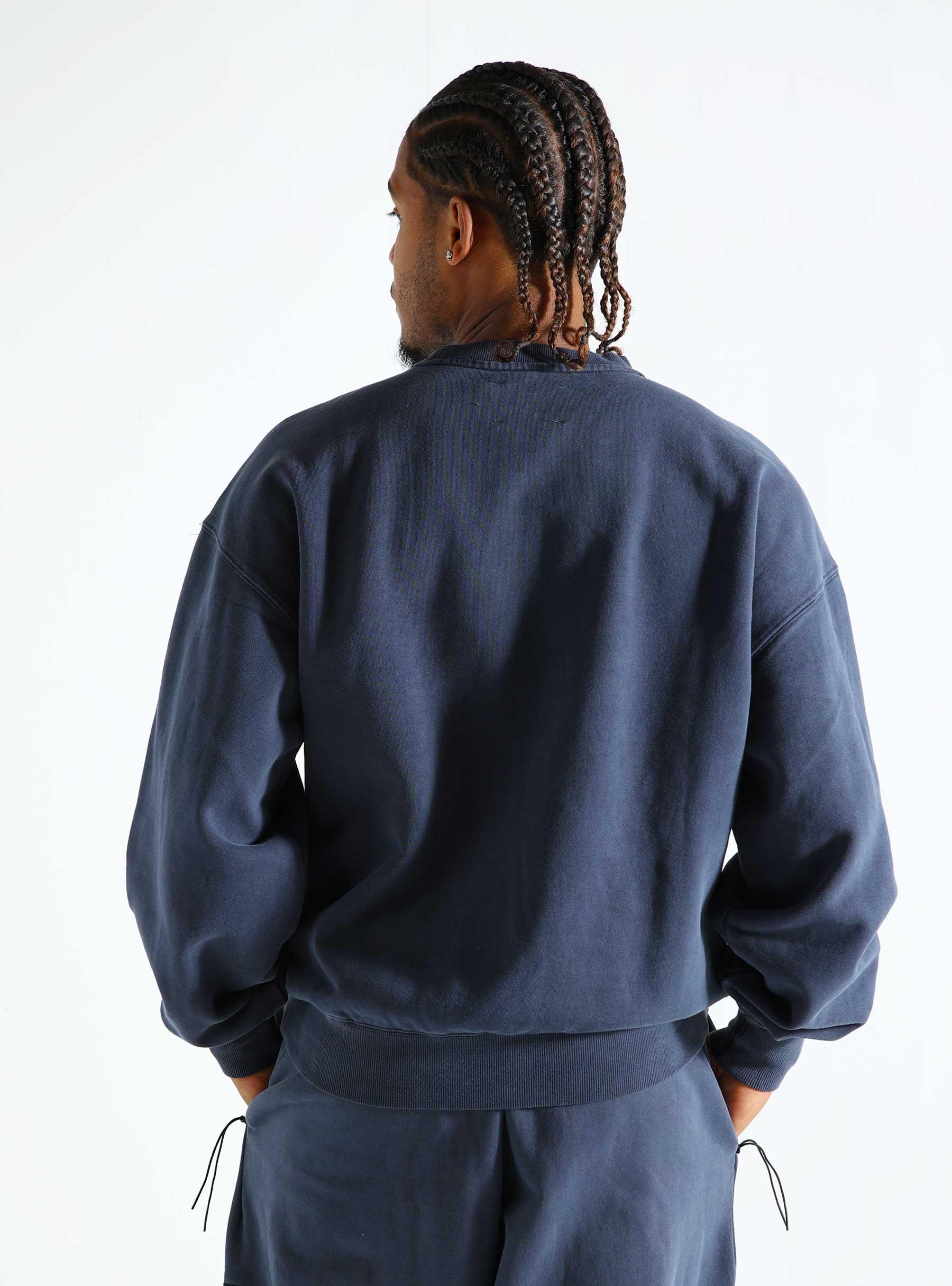 Logo Crewneck Tonal Navy Blazer 2402091003