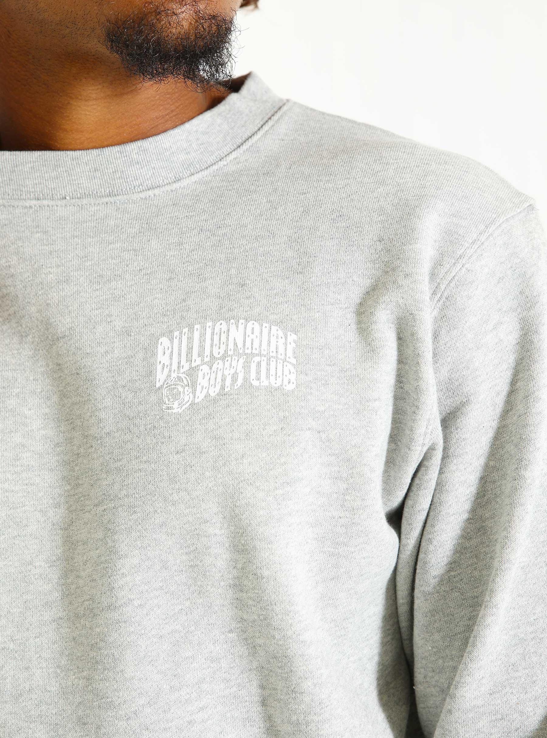 Small Arch Logo Crewneck Heather Grey BC004