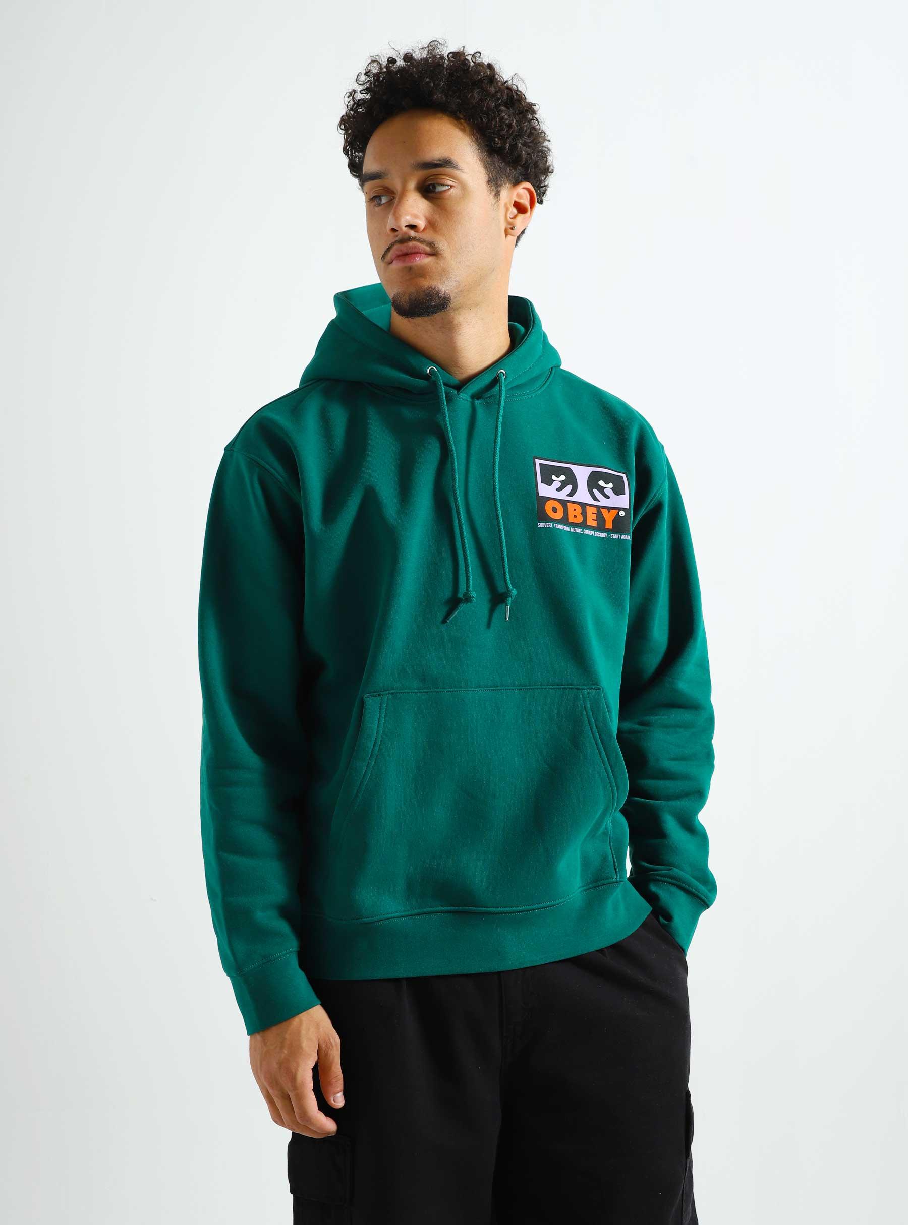 Obey Subvert Hoodie Adventure Green 112843576-AVG