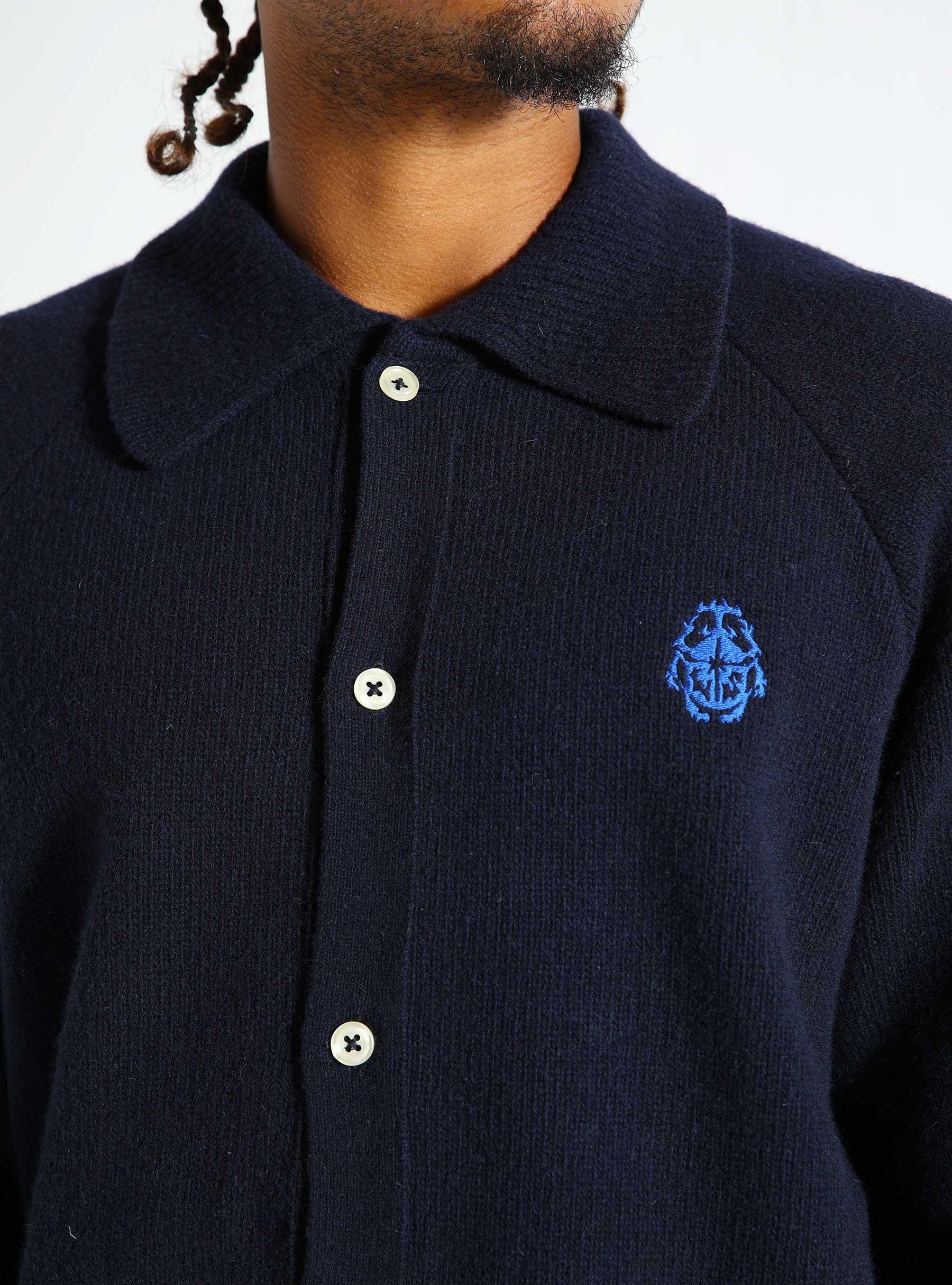 Mars Polo Cardigan Navy I034132-7767