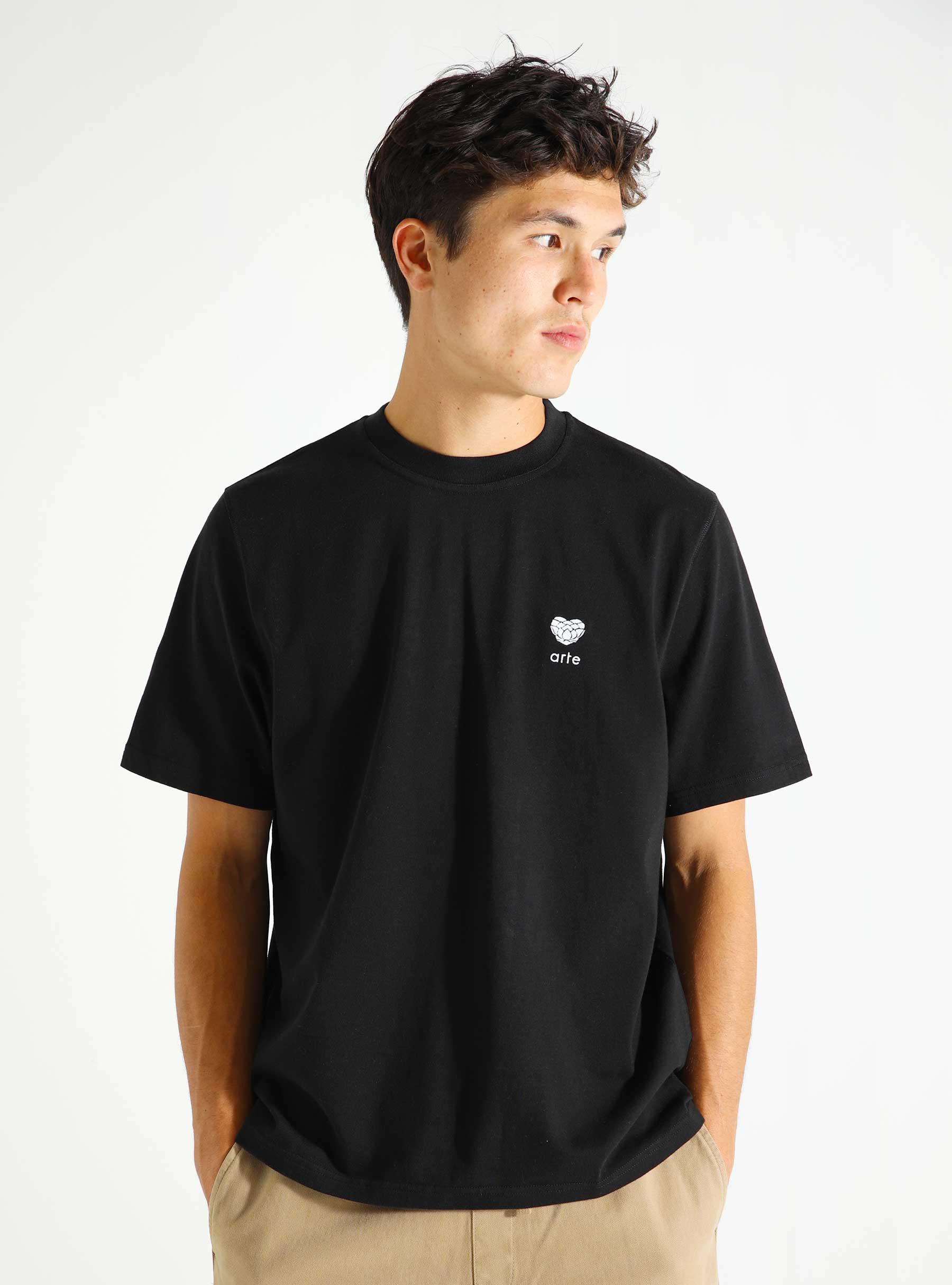 Heart Logo T-shirt Black AW24-111T