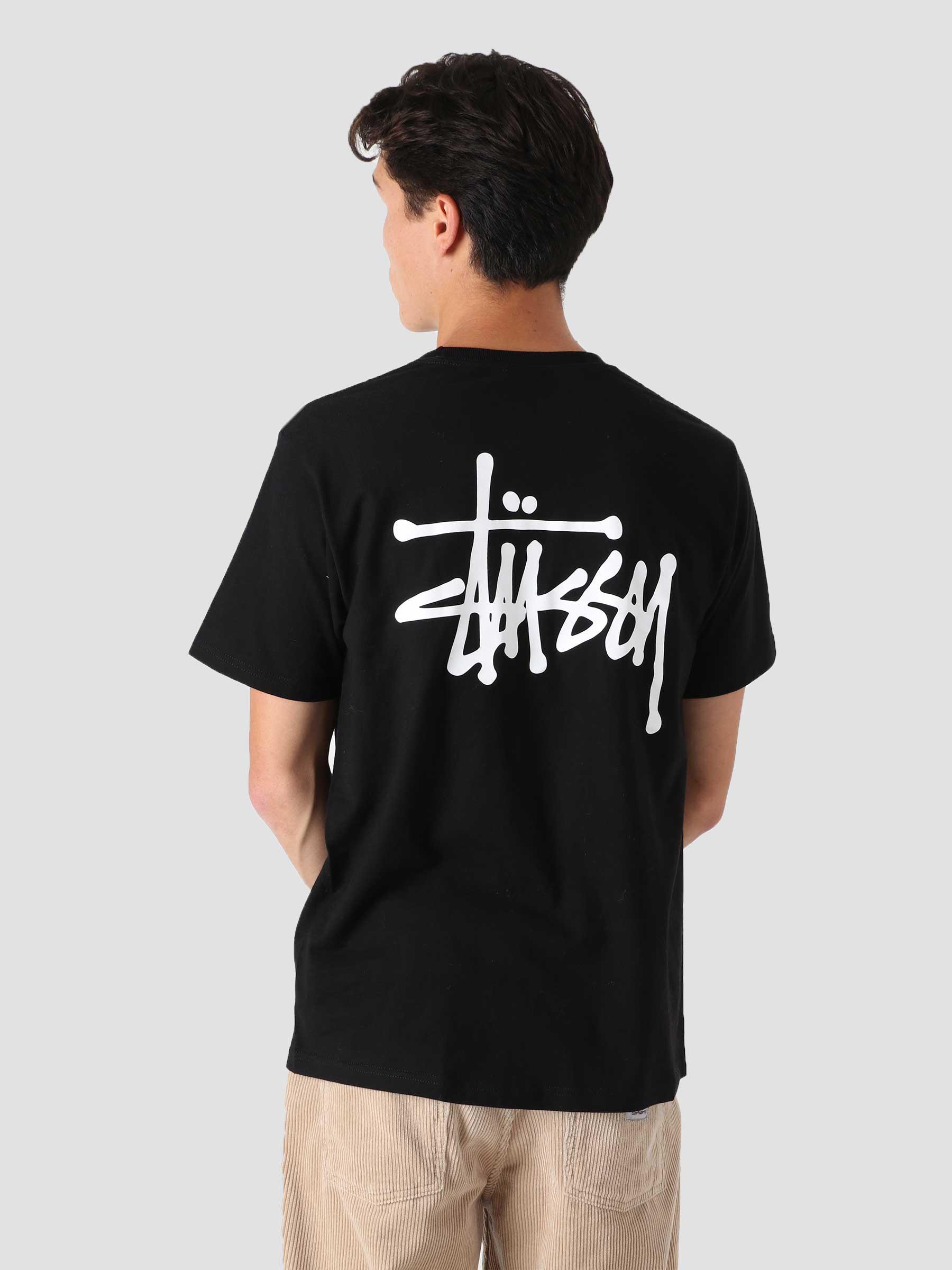 Stussy Basic Stussy T-Shirt Black - Freshcotton