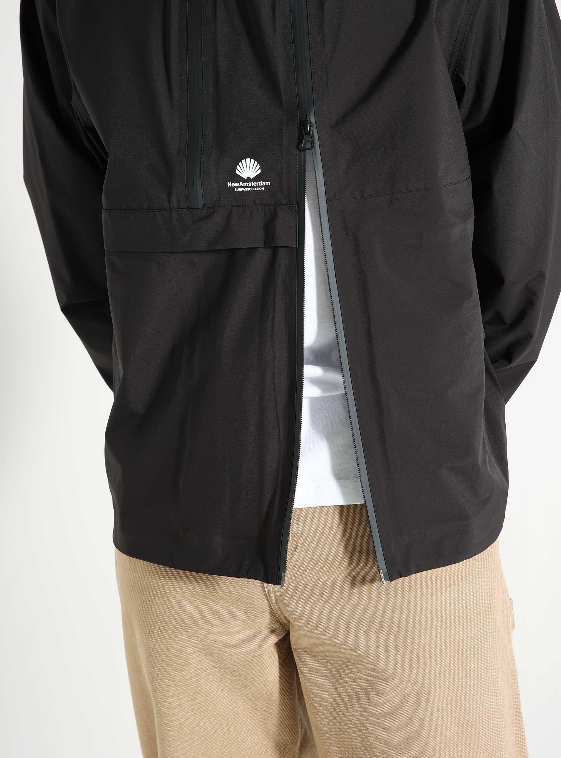 Rip Stop Asym Jacket Black 2402126001