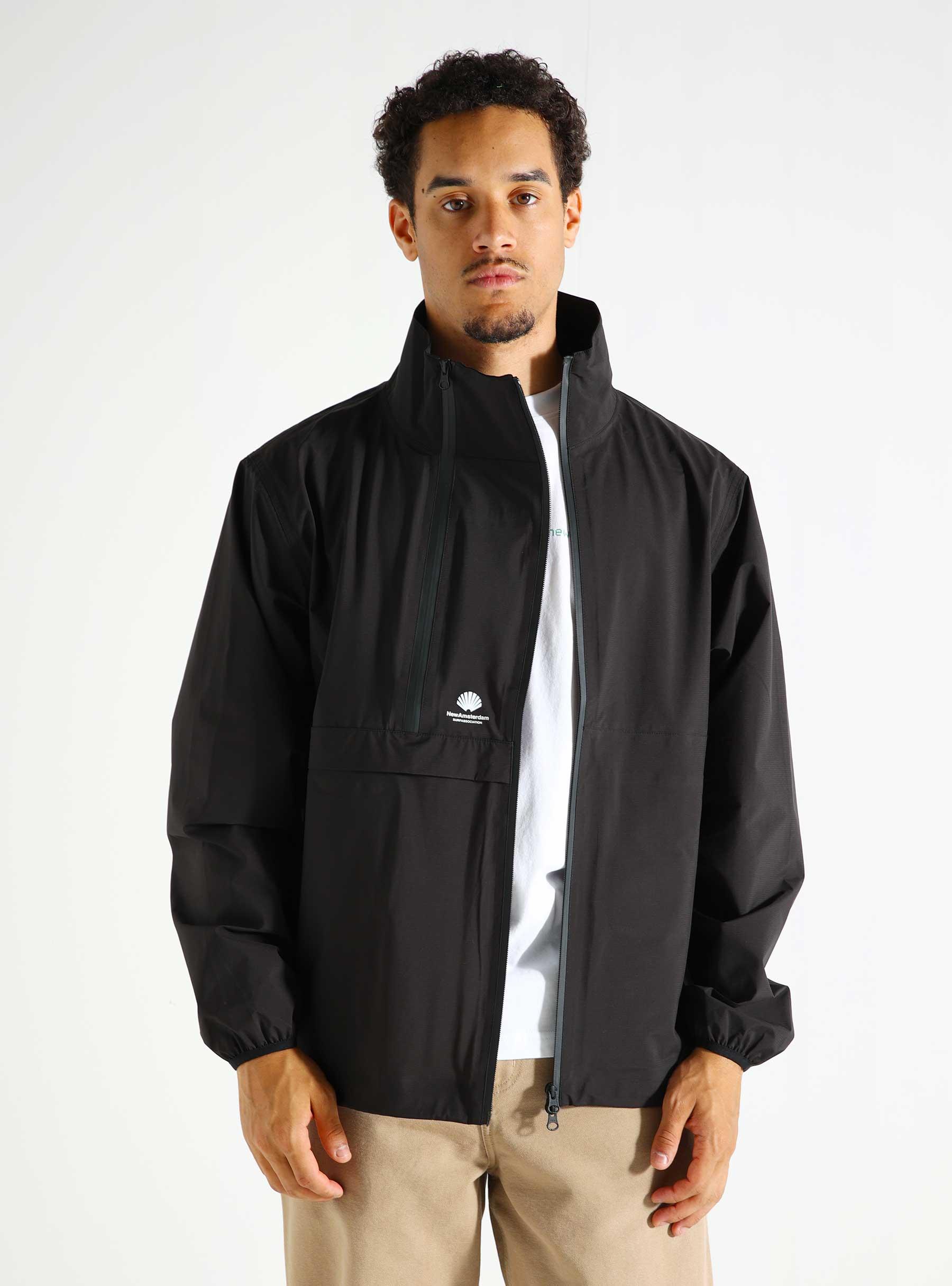 Rip Stop Asym Jacket Black 2402126001