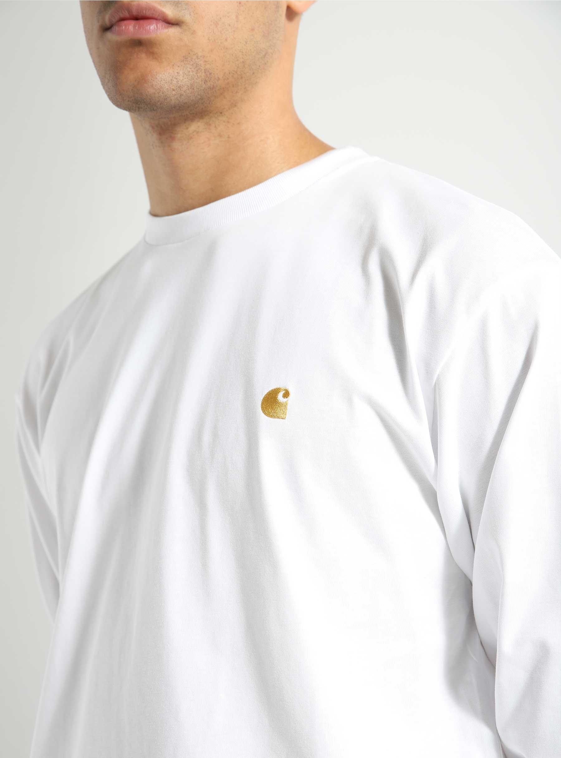 CARHARTT WIP CHASE S/S T-SHIRT WHITE GOLD – BLENDS