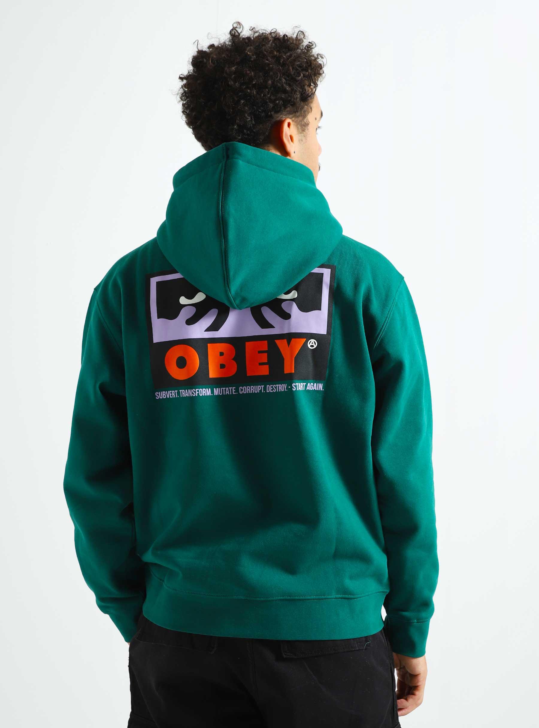 Obey Subvert Hoodie Adventure Green 112843576-AVG