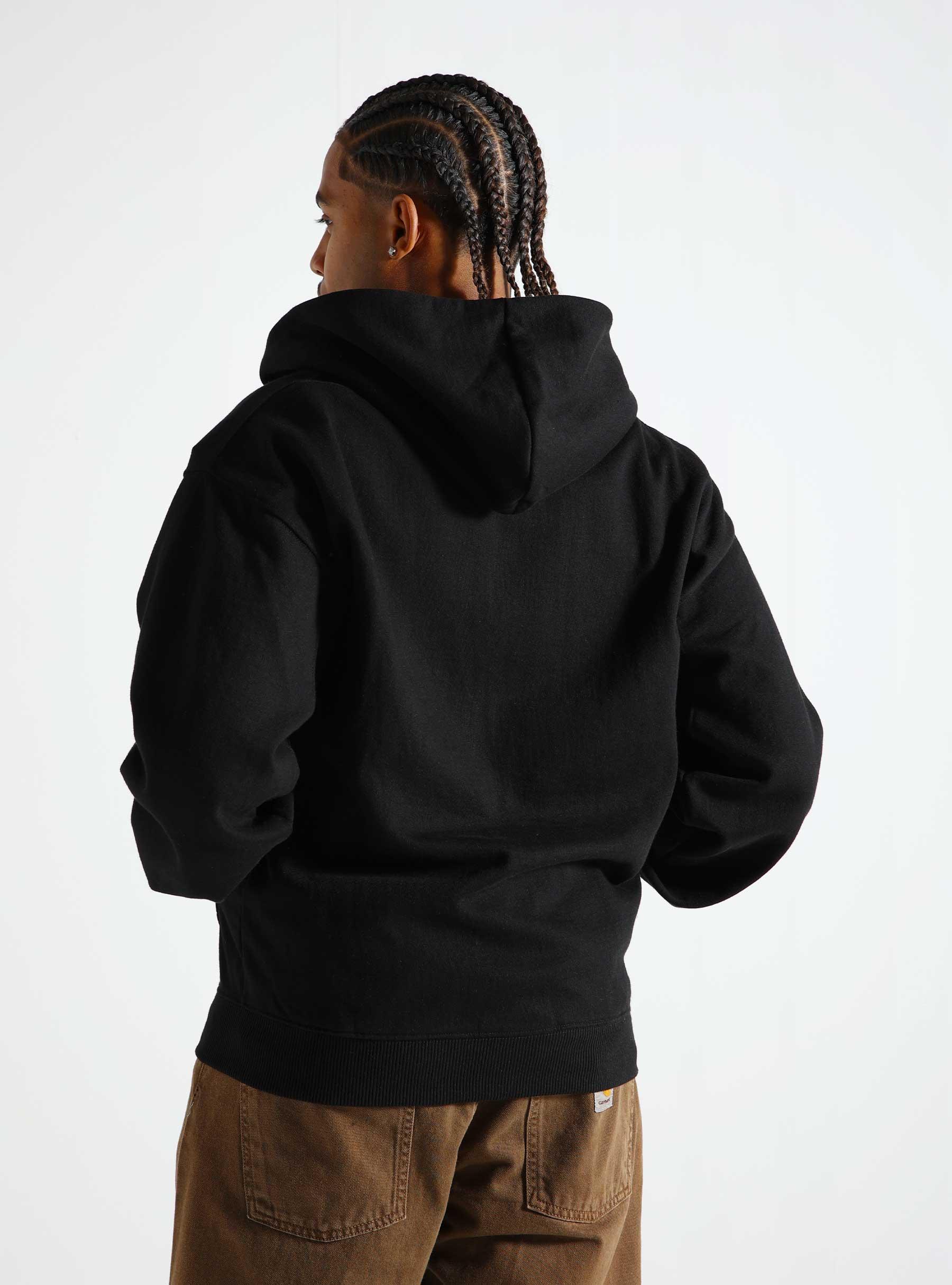 Lemon Buckle Zip-up Hoodie Black 366