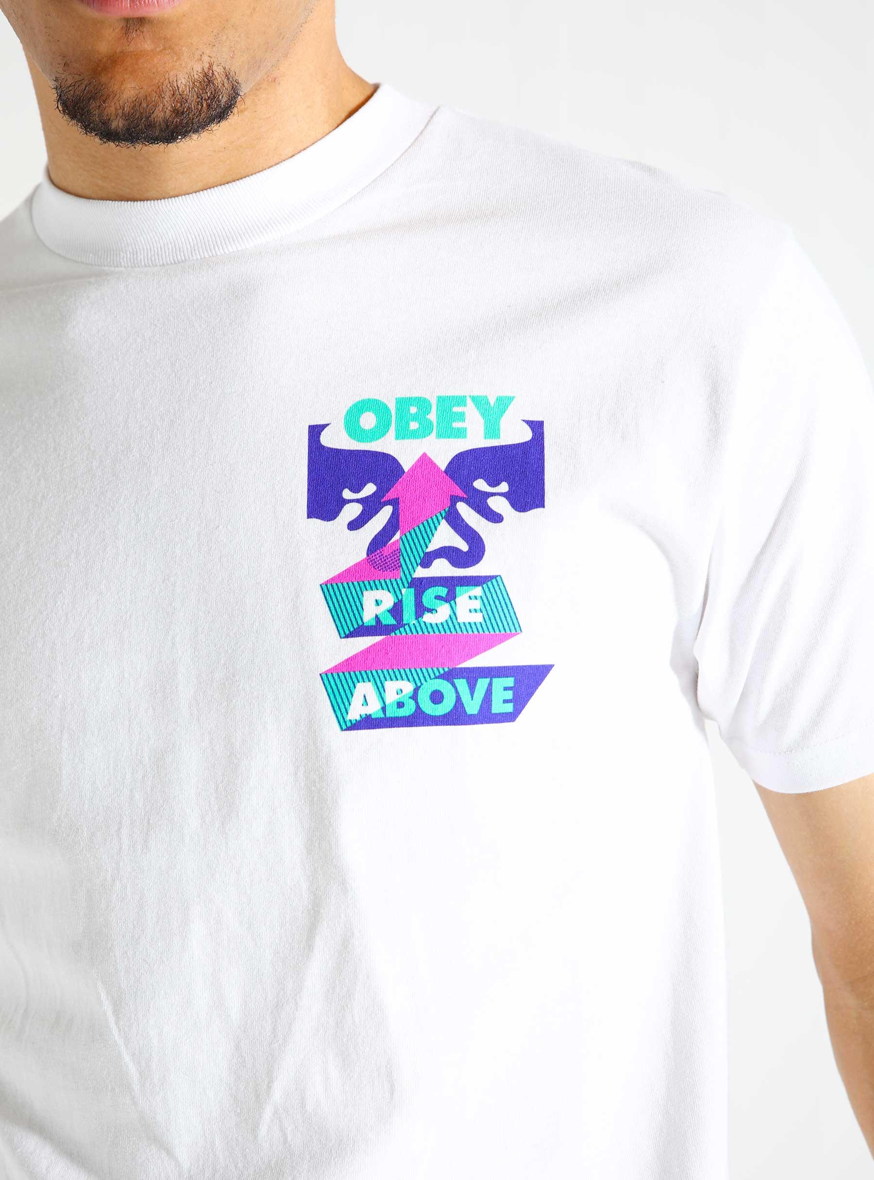 Obey Rise Above Ribbon T-shirt White 165263936-WHT