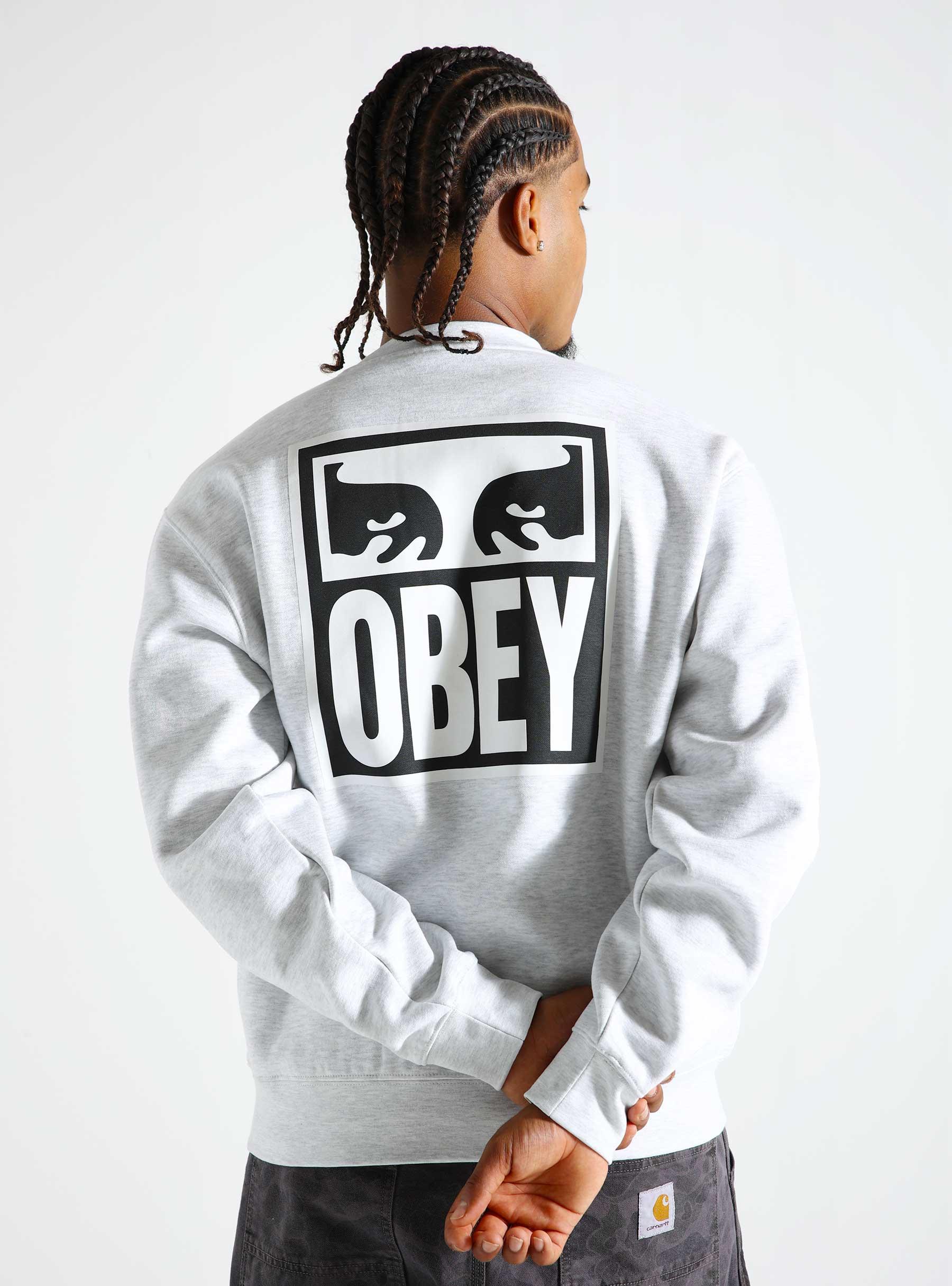 Obey Eyes Icon Crewneck Heather Grey 112863126-HEA