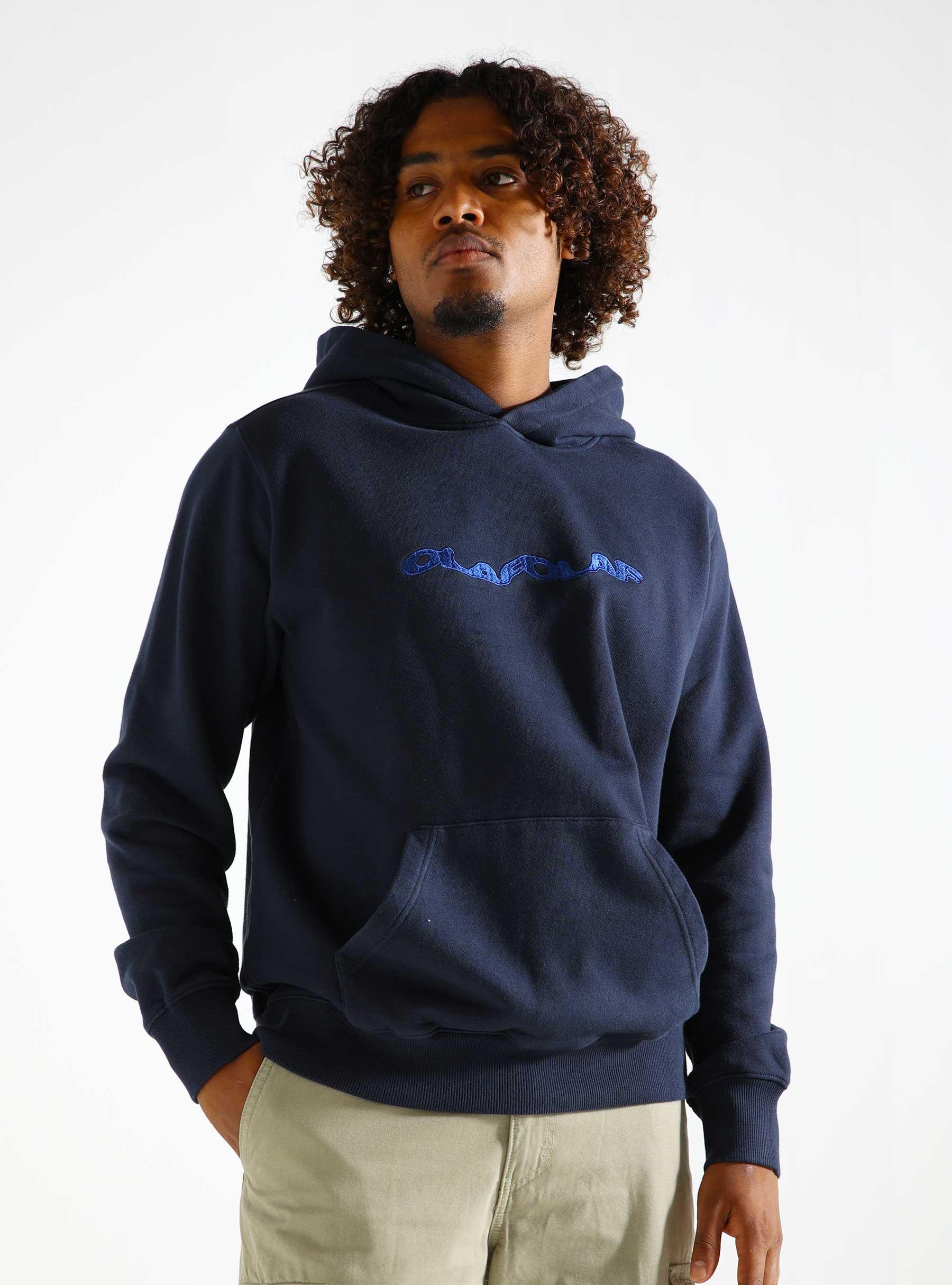 Wavy Drift Hoodie Navy M180209