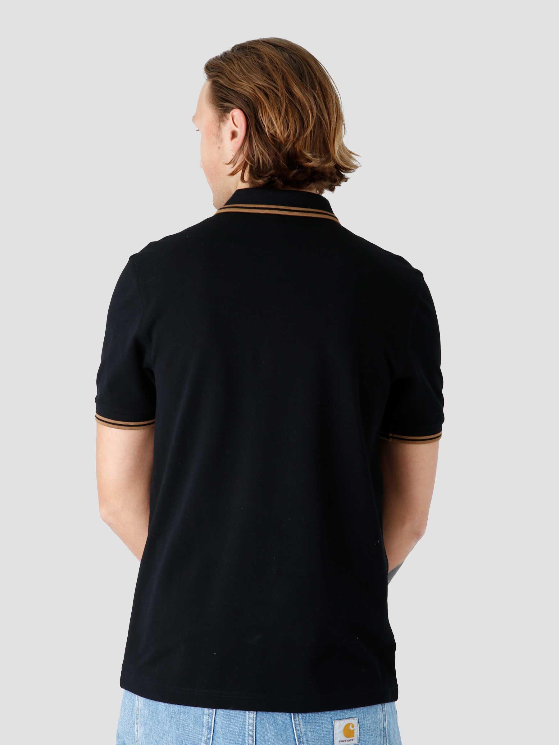 Twin Tipped Fred Perry Shirt Black Shadedston M3600-Q27