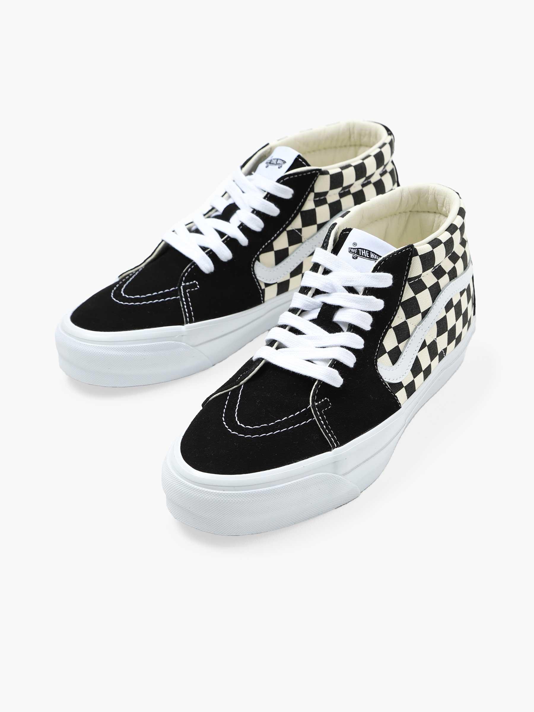 Sk8-Mid Reissue 83 LX Checkerboard Black Off White VN000CQQ2BO1