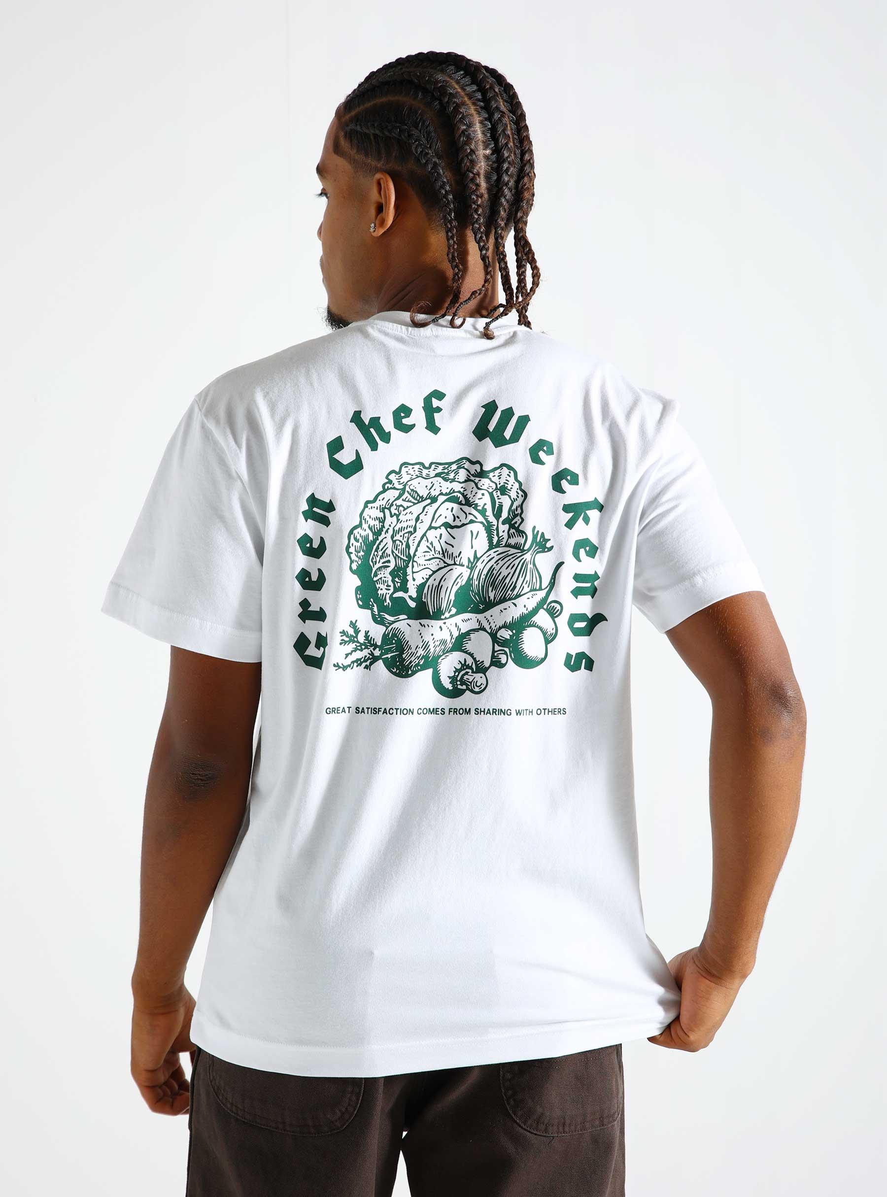 Beat Green Chef T-shirt 1868 White