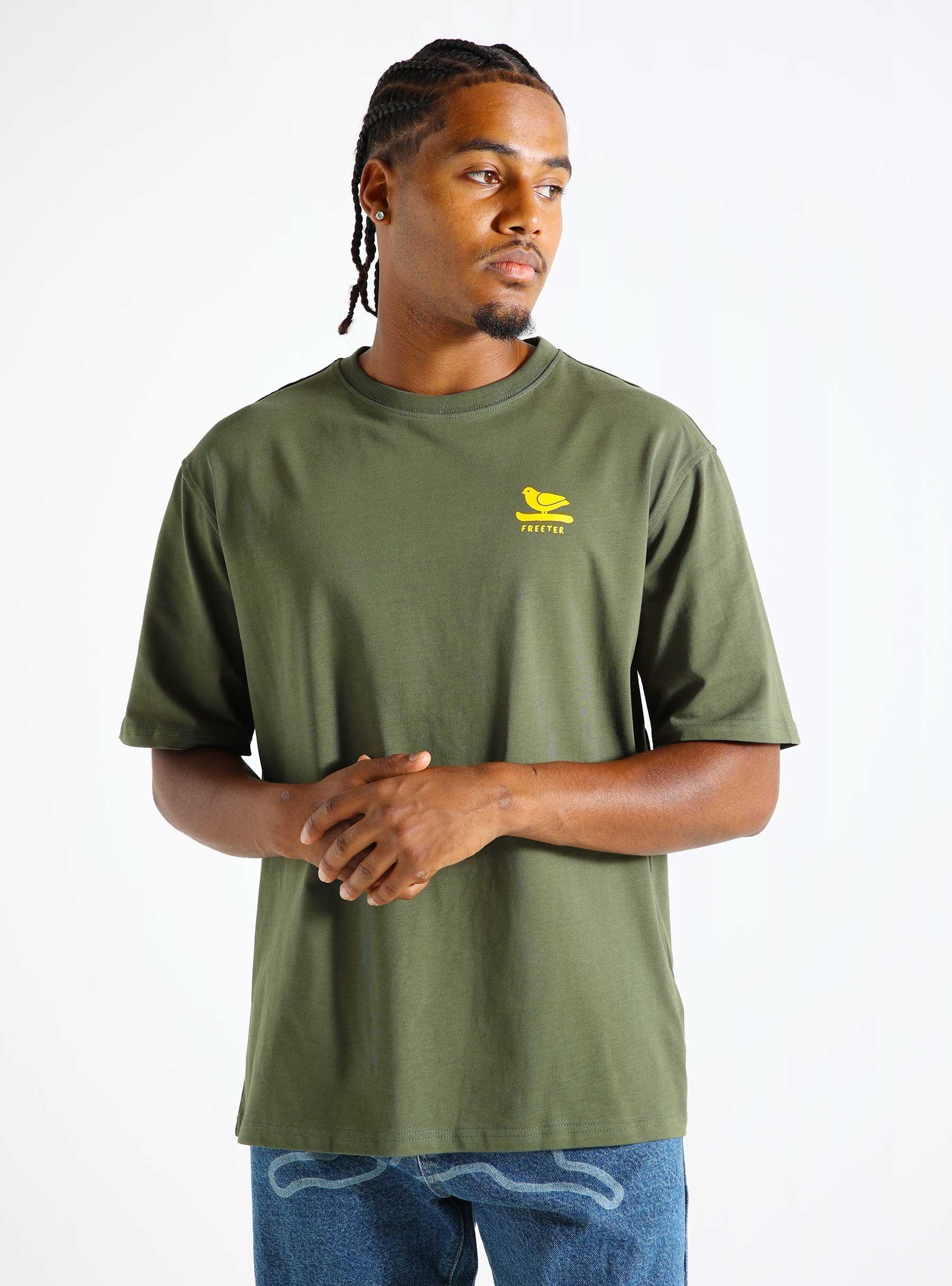 Panel T-Shirt Forest Green freeter_aw24_19