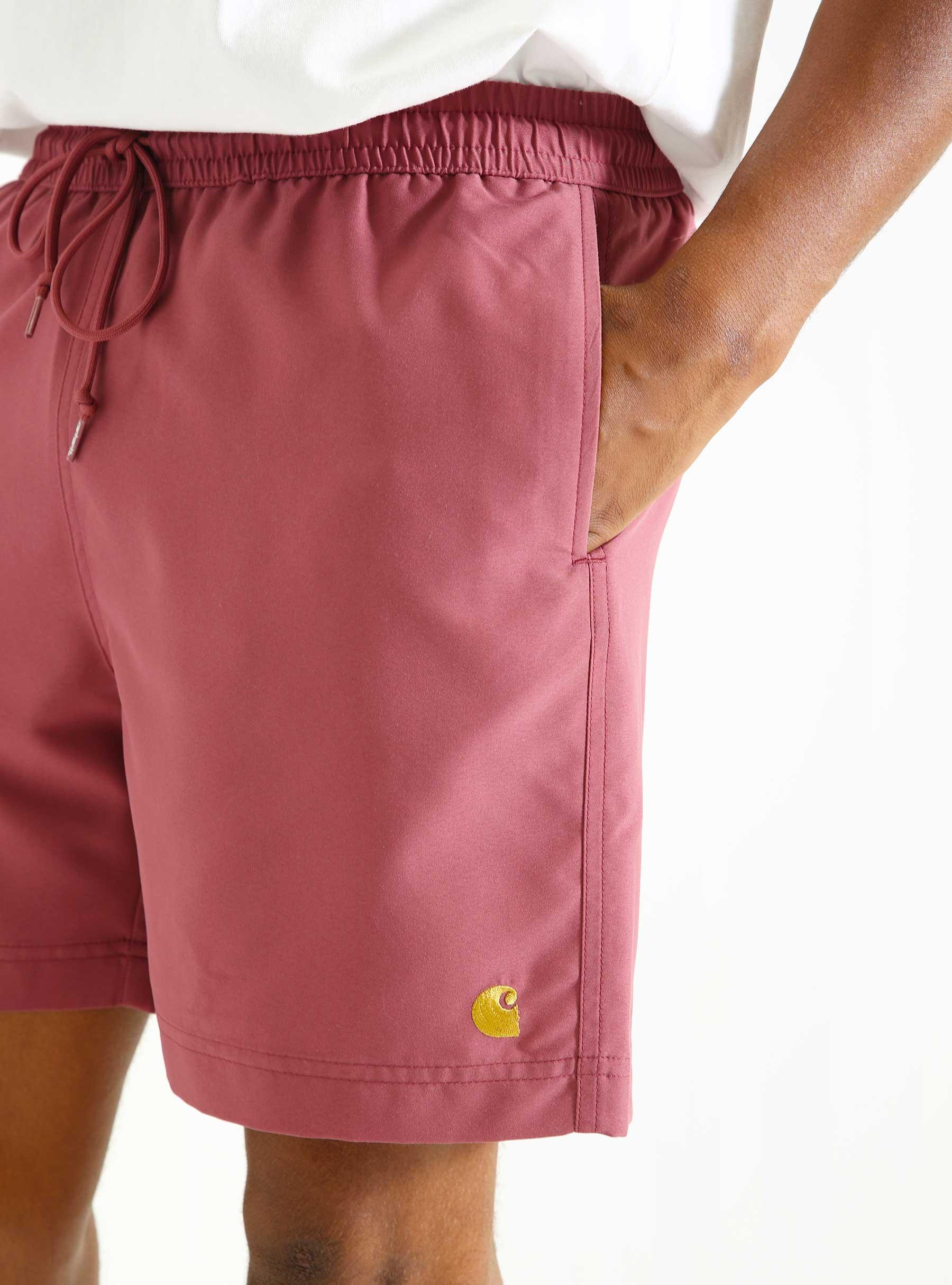 Chase Swim Trunks Dusty Fuchsia Gold I026235-2BBXX