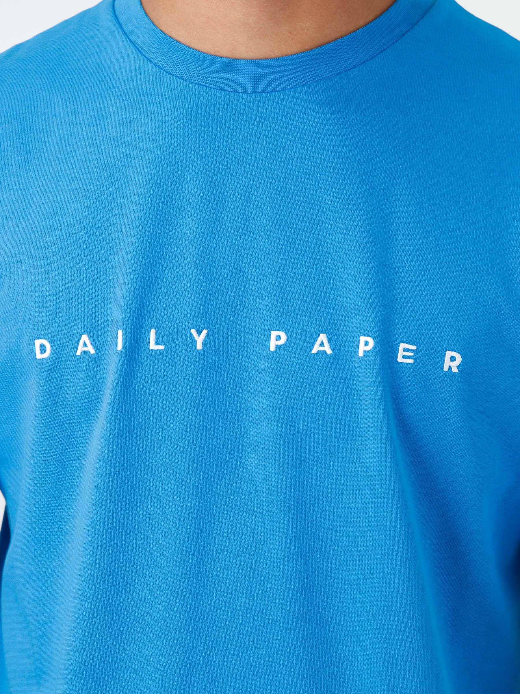 Daily Paper Men's French Blue Alias Logo Cotton T-shirt, Size X-Small  2222042-FRENCH BLUE - Jomashop