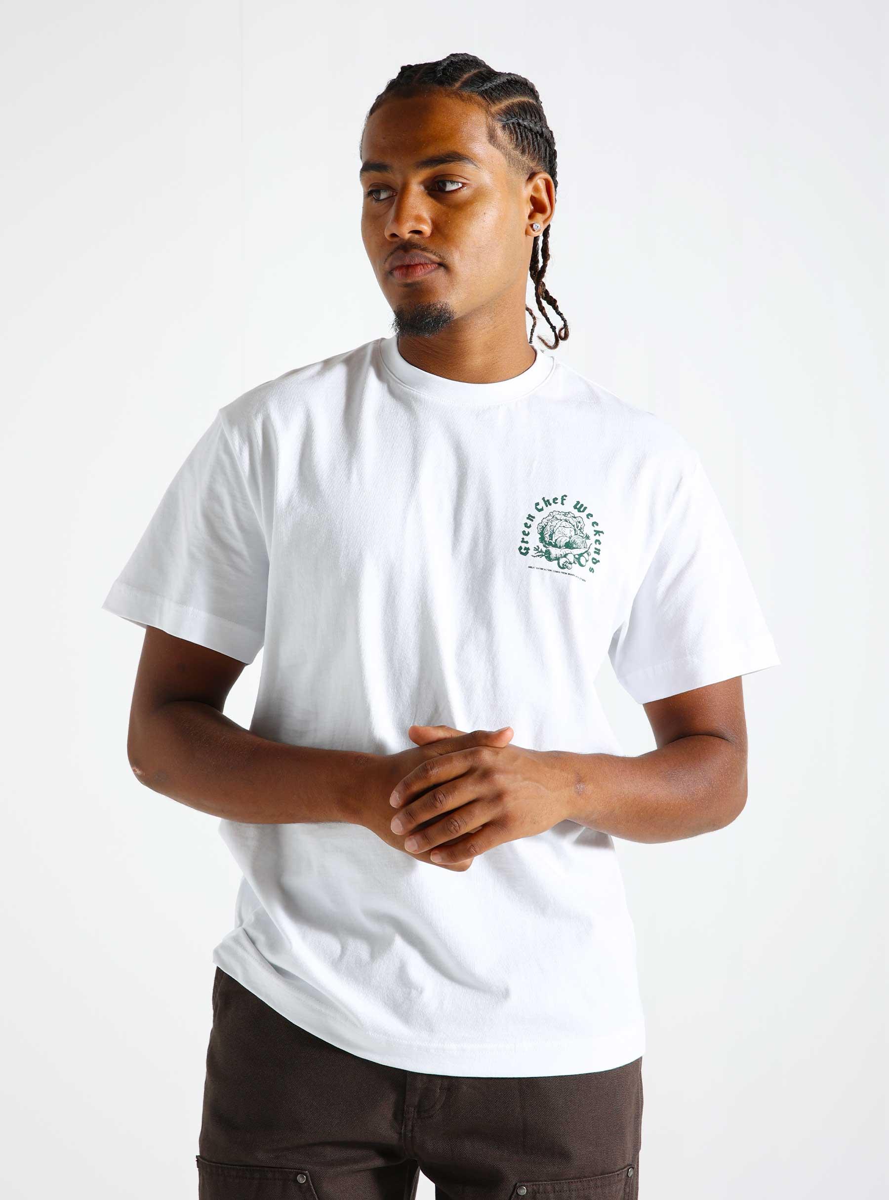 Beat Green Chef T-shirt 1868 White