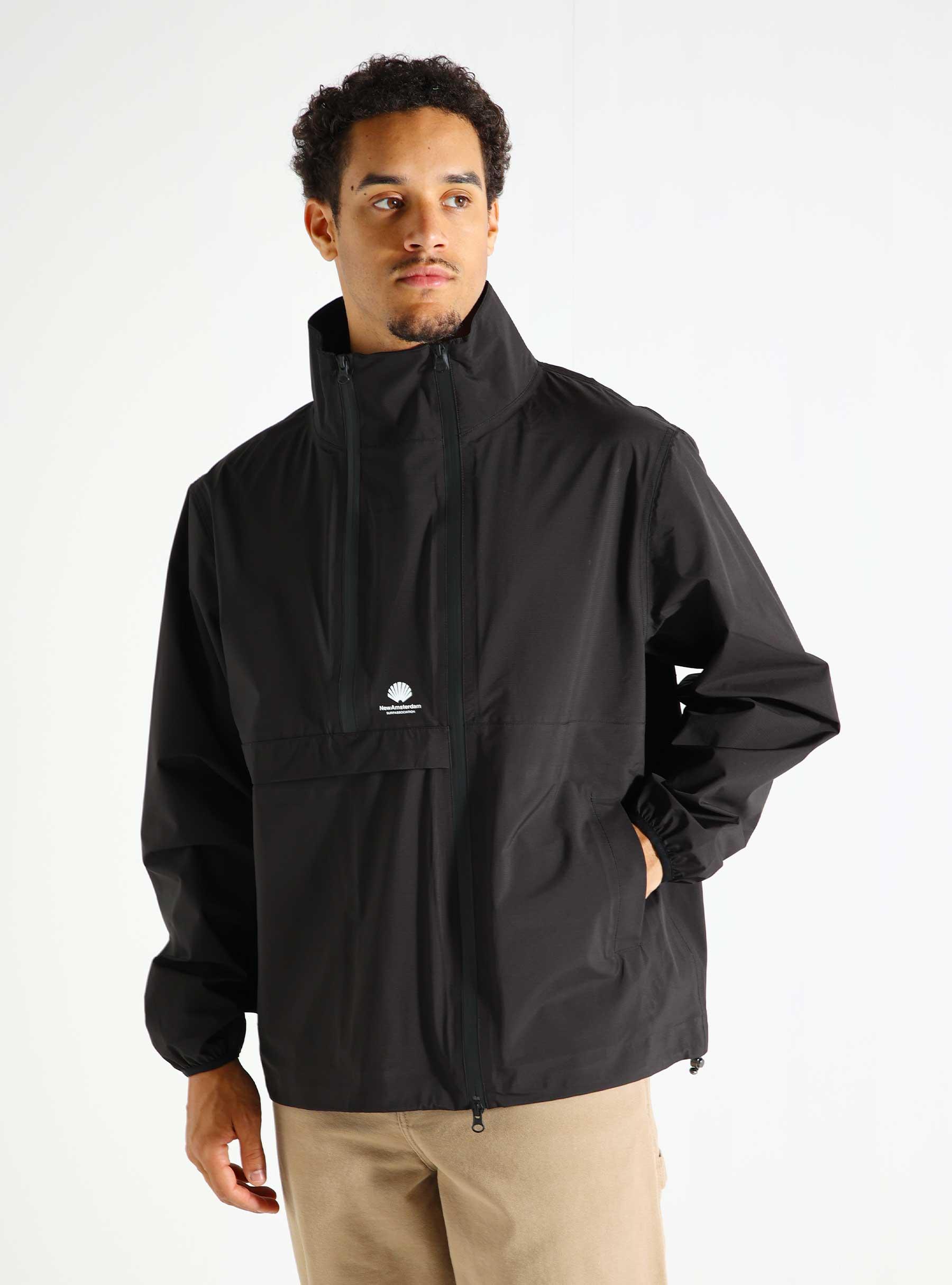 Rip Stop Asym Jacket Black 2402126001