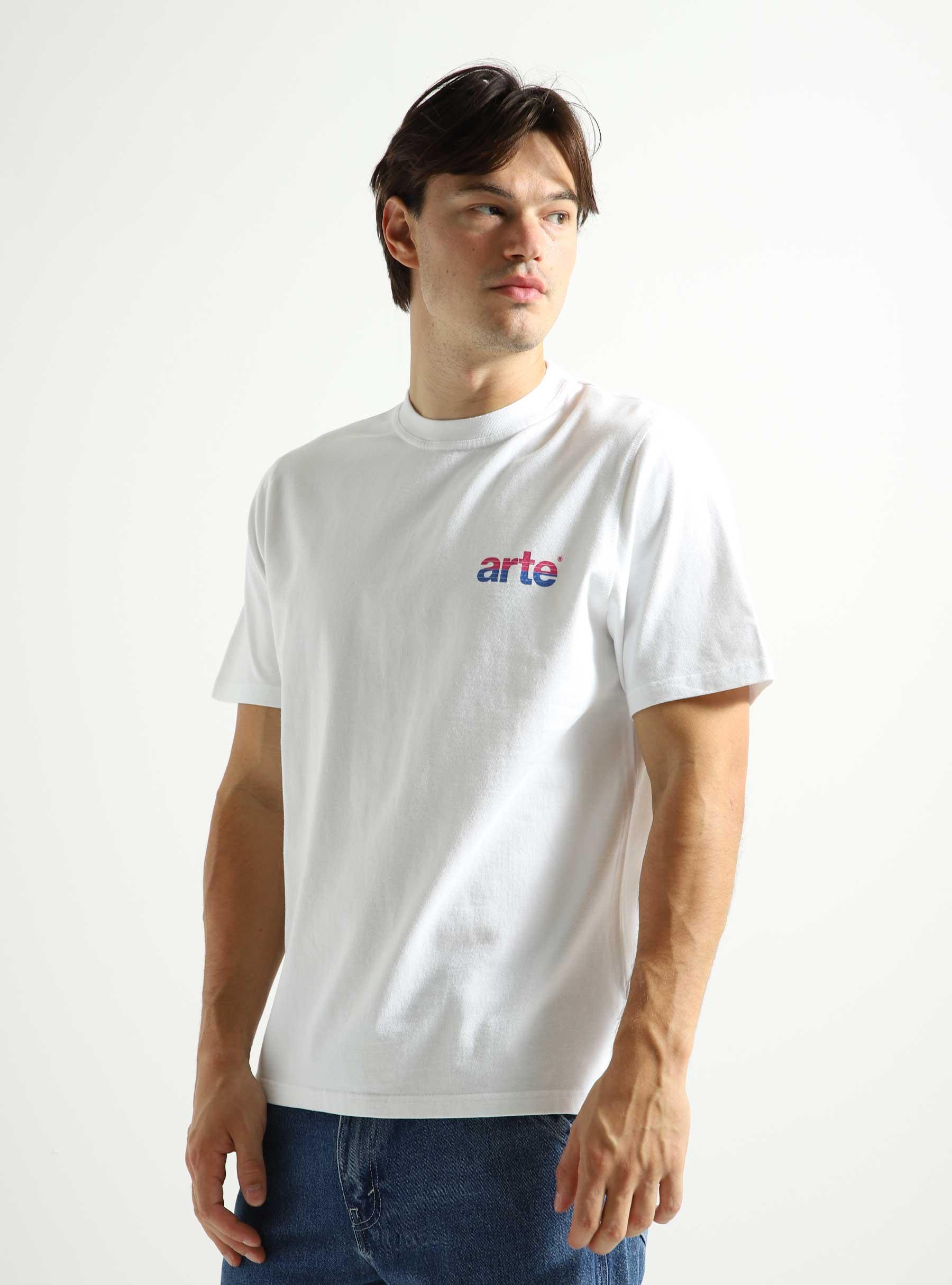 Tommy Back Graphic Tshirt White AW23-016T