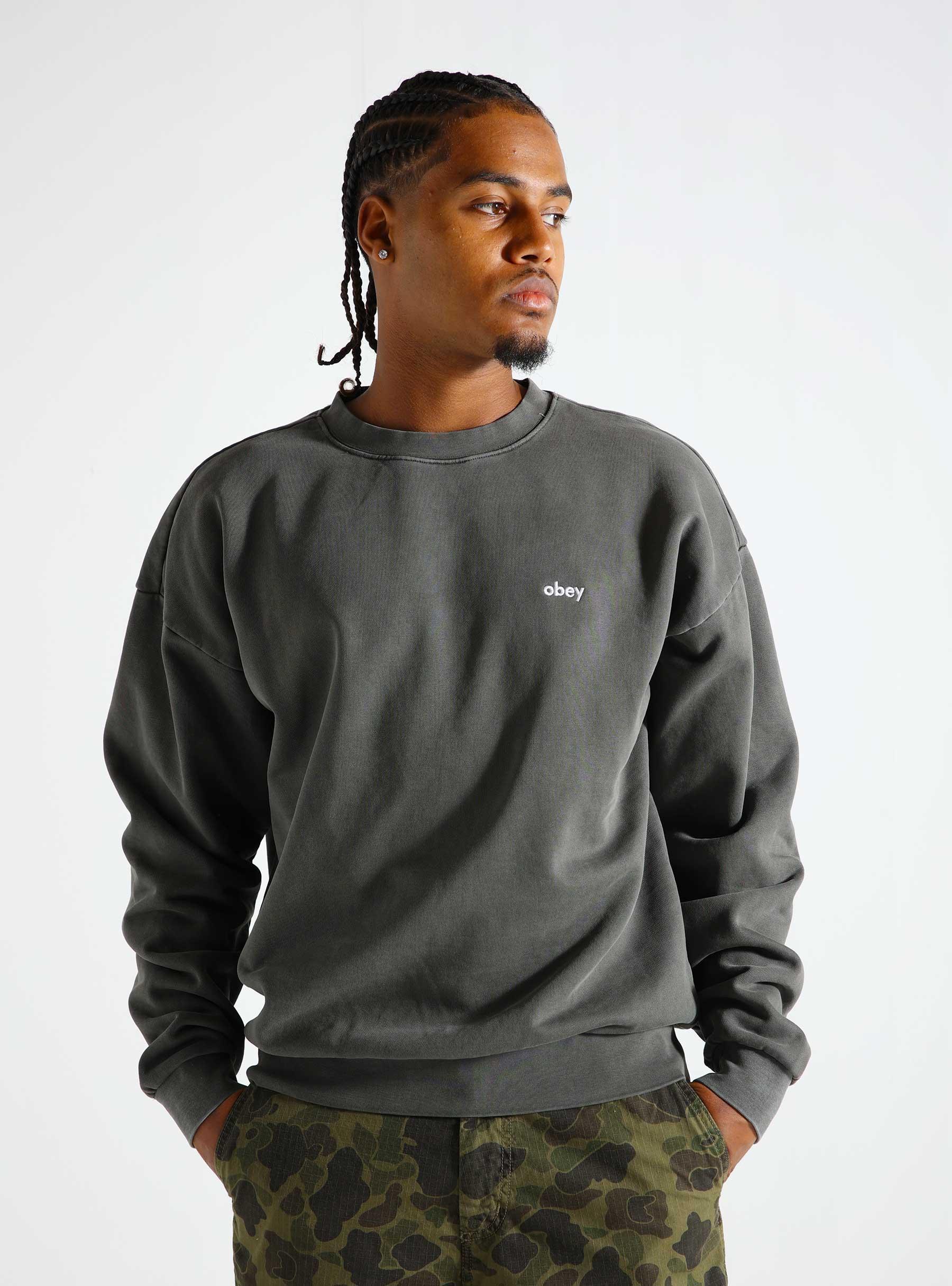 Lowercase Pigment Crewneck Digital Black 112480138-DIB