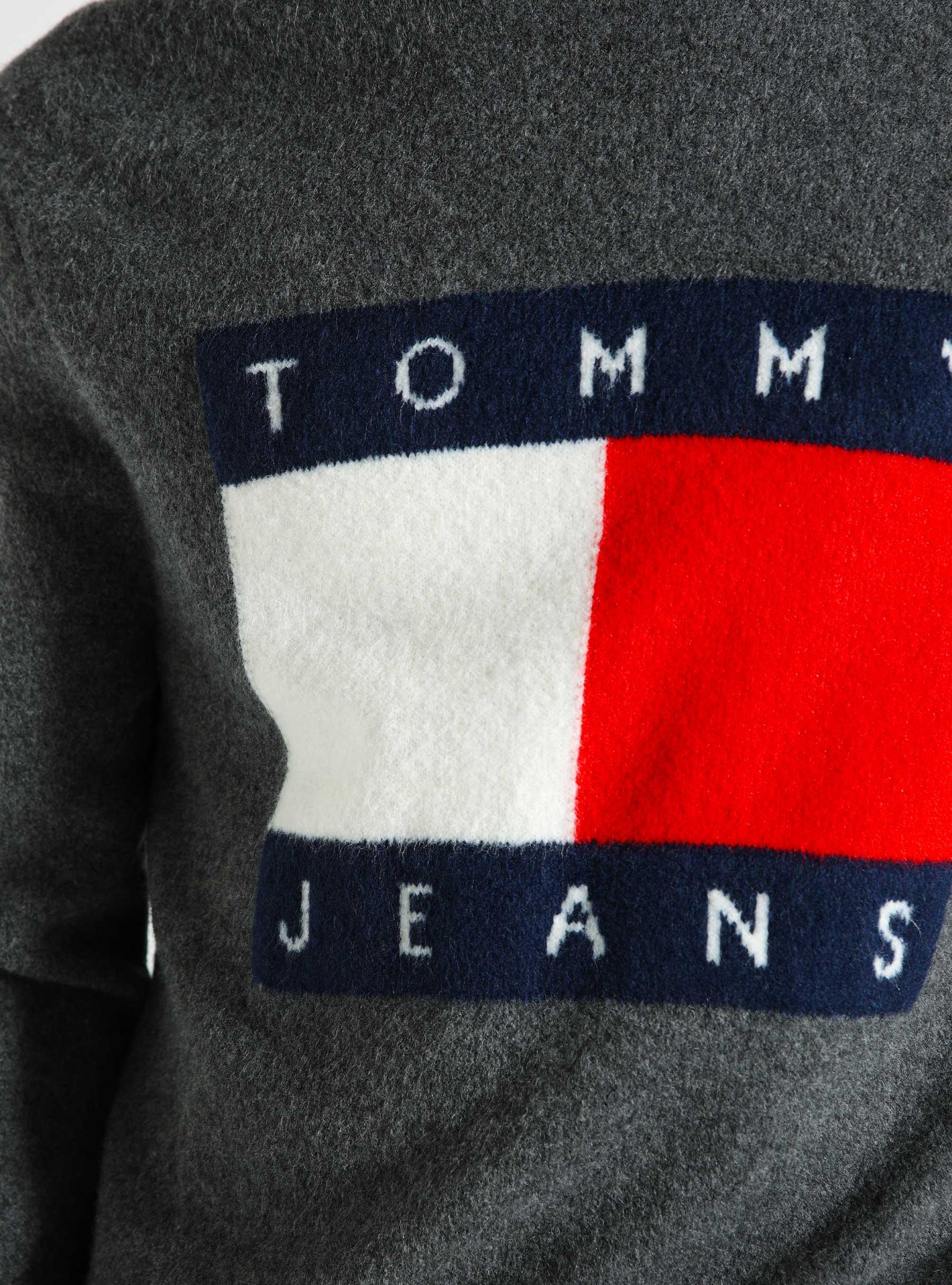 TJM Reg Melange Flag Sweater New Charcoal Melange DM0DM19442PUB