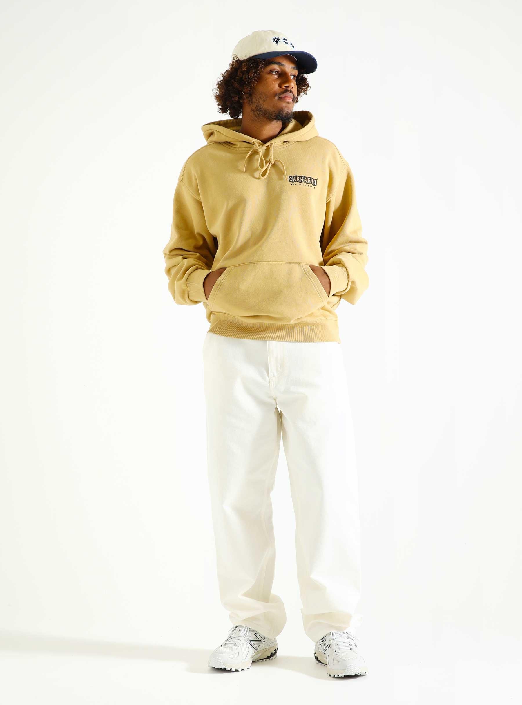 Hooded Stamp Sweat Bourbon Black I033621-23F06