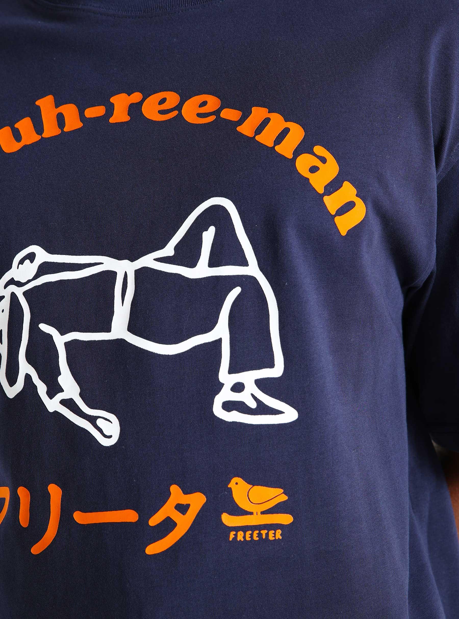 Saluhreeman T-Shirt Navy freeter_aw24_03