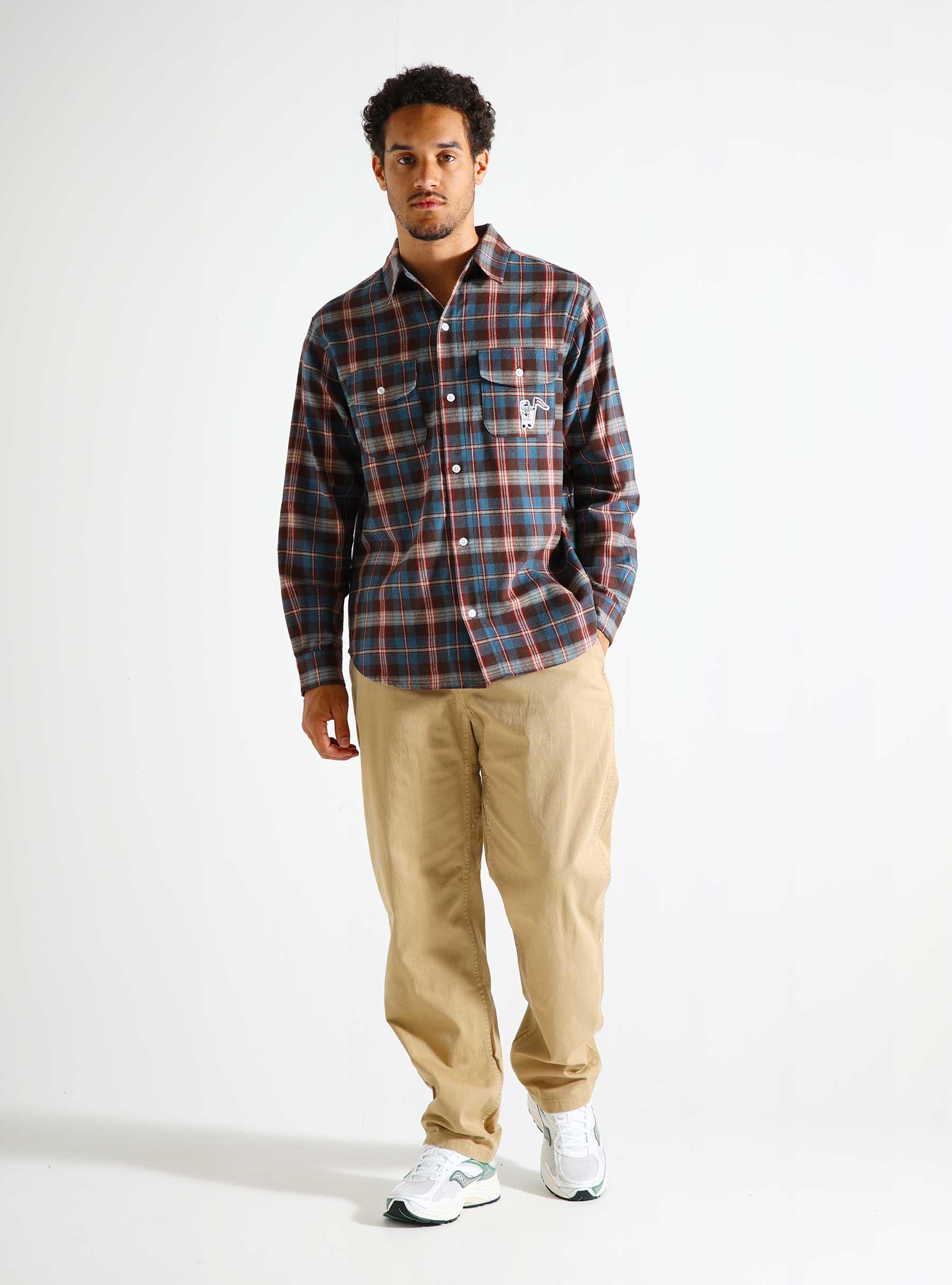 Longsleeve Check Shirt Brown Check B24322