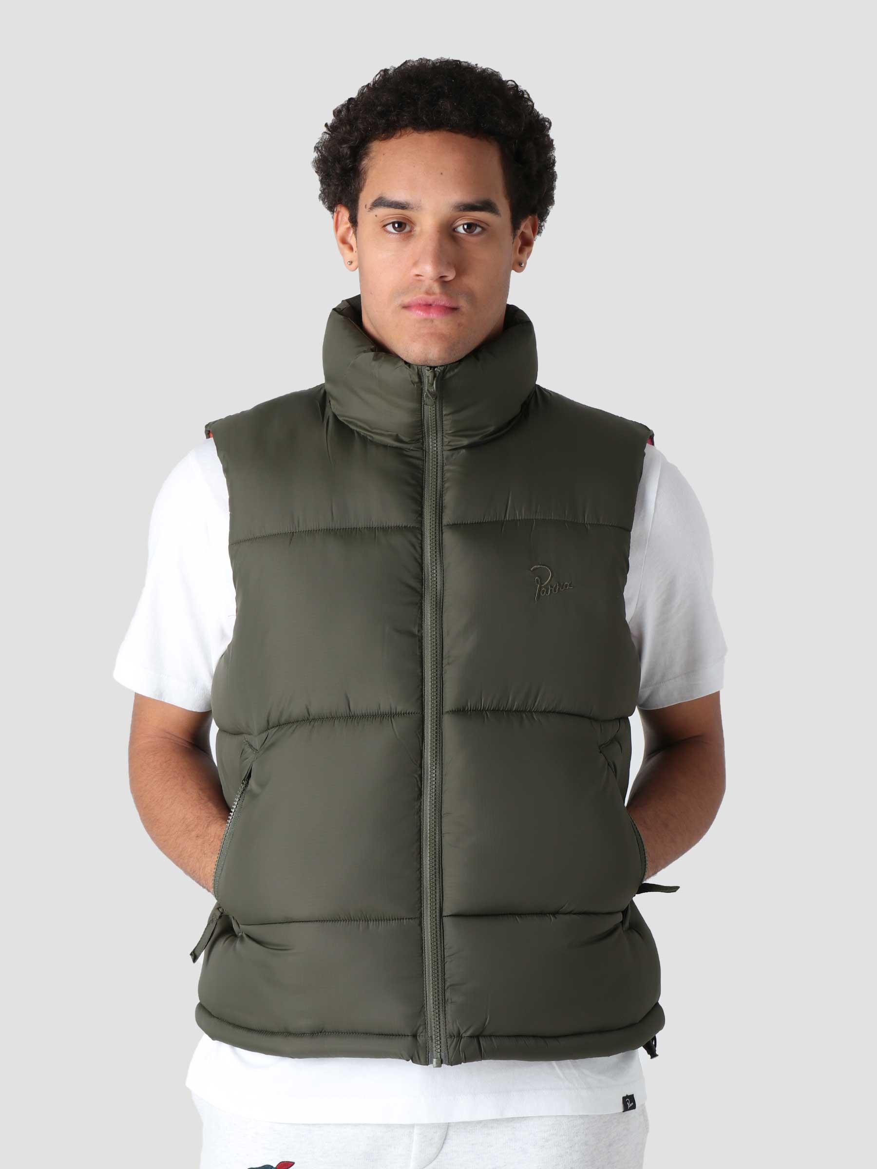 by Parra Sitting Pear Puffer Vest Olive - Freshcotton