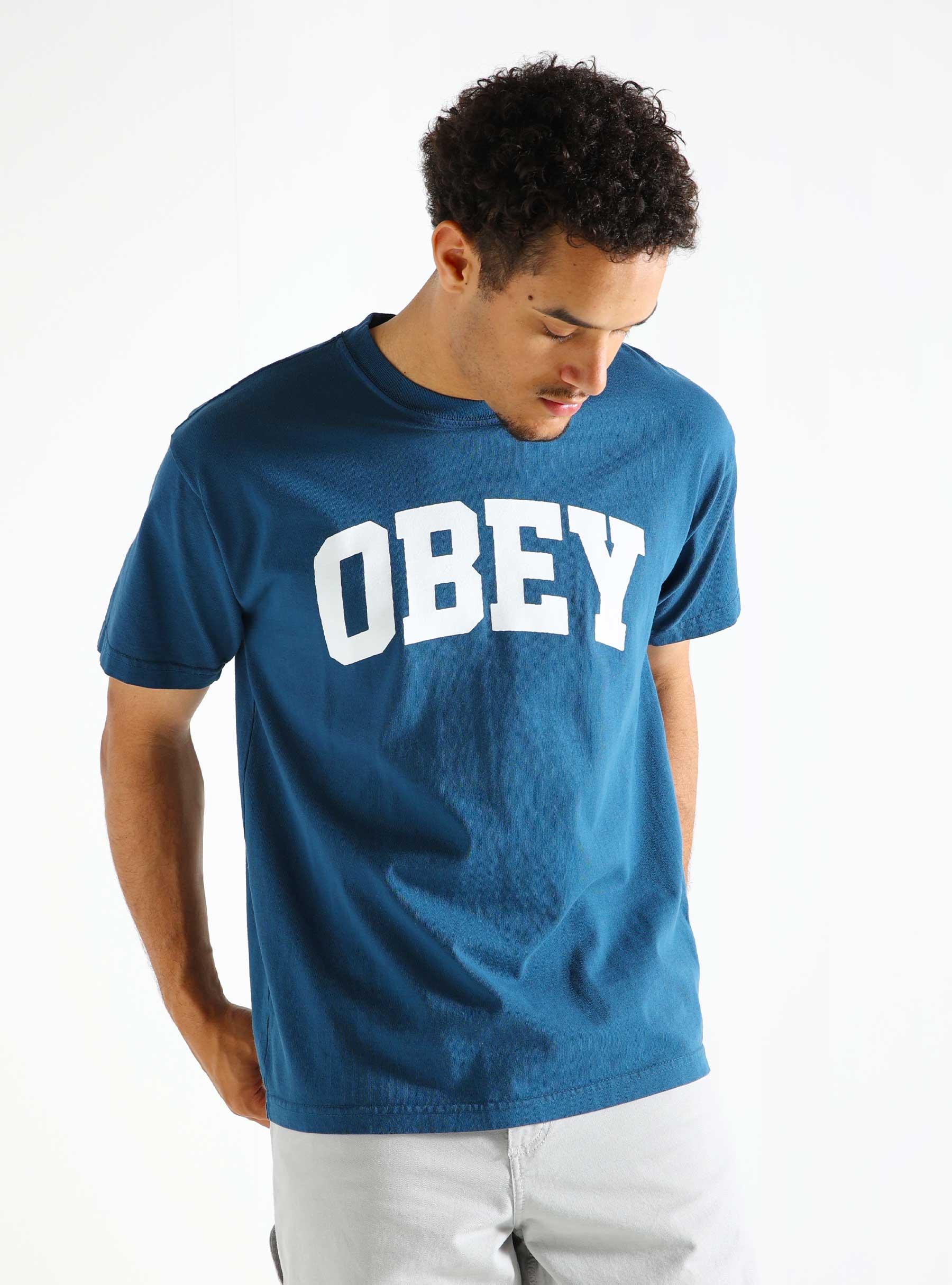 Obey Collegiate T-shirt Legion Blue 166913941-LGB